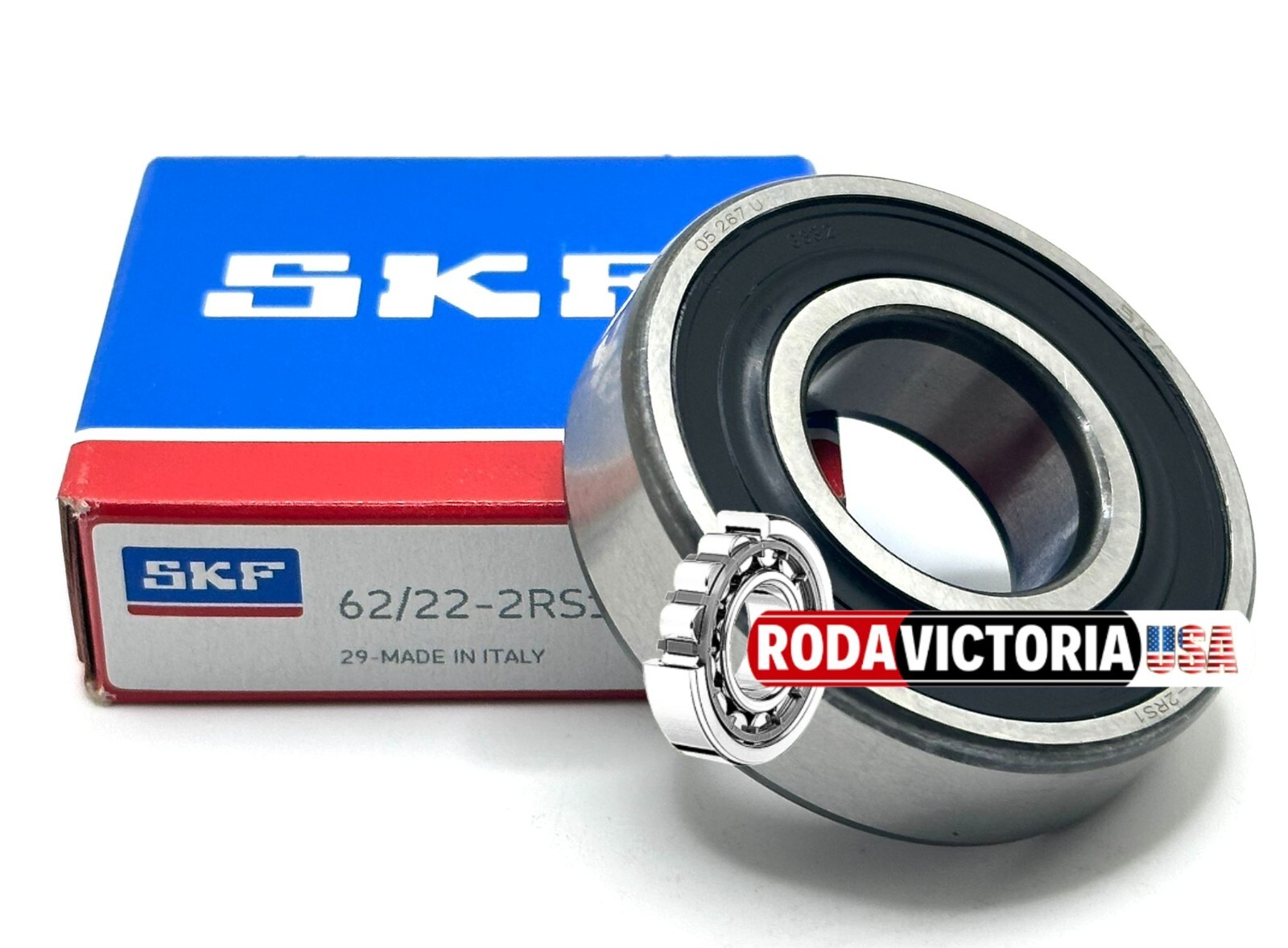 SKF 62/22 2RS1 BALL BEARING, RUBBER SEALED 22x50x14mm OEM 91002-750-003 62/22DDU