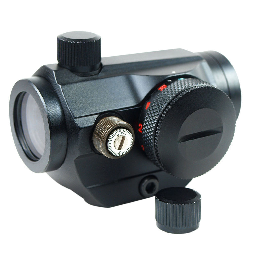 Reflex Red Green Dot Sight Scope w/ Dual High & Low Profile Rail Mounts