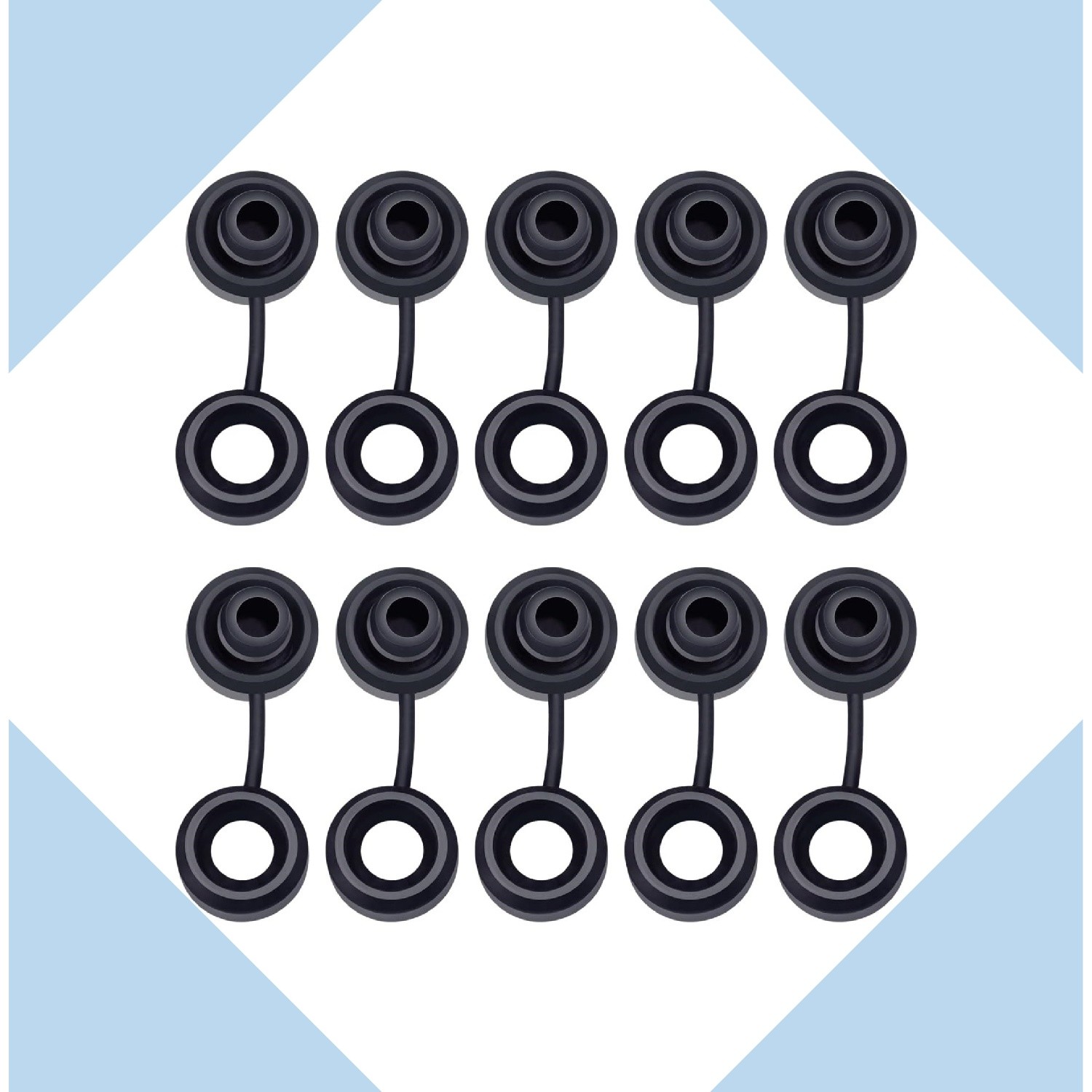 10x Snapper Exhaust Grommet w/o Washer anti-vibration Insulators For 3/8in Bolts