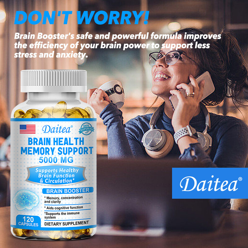Brain Health Memory Support 5000mg Capsules Support Brain Function & Circulation
