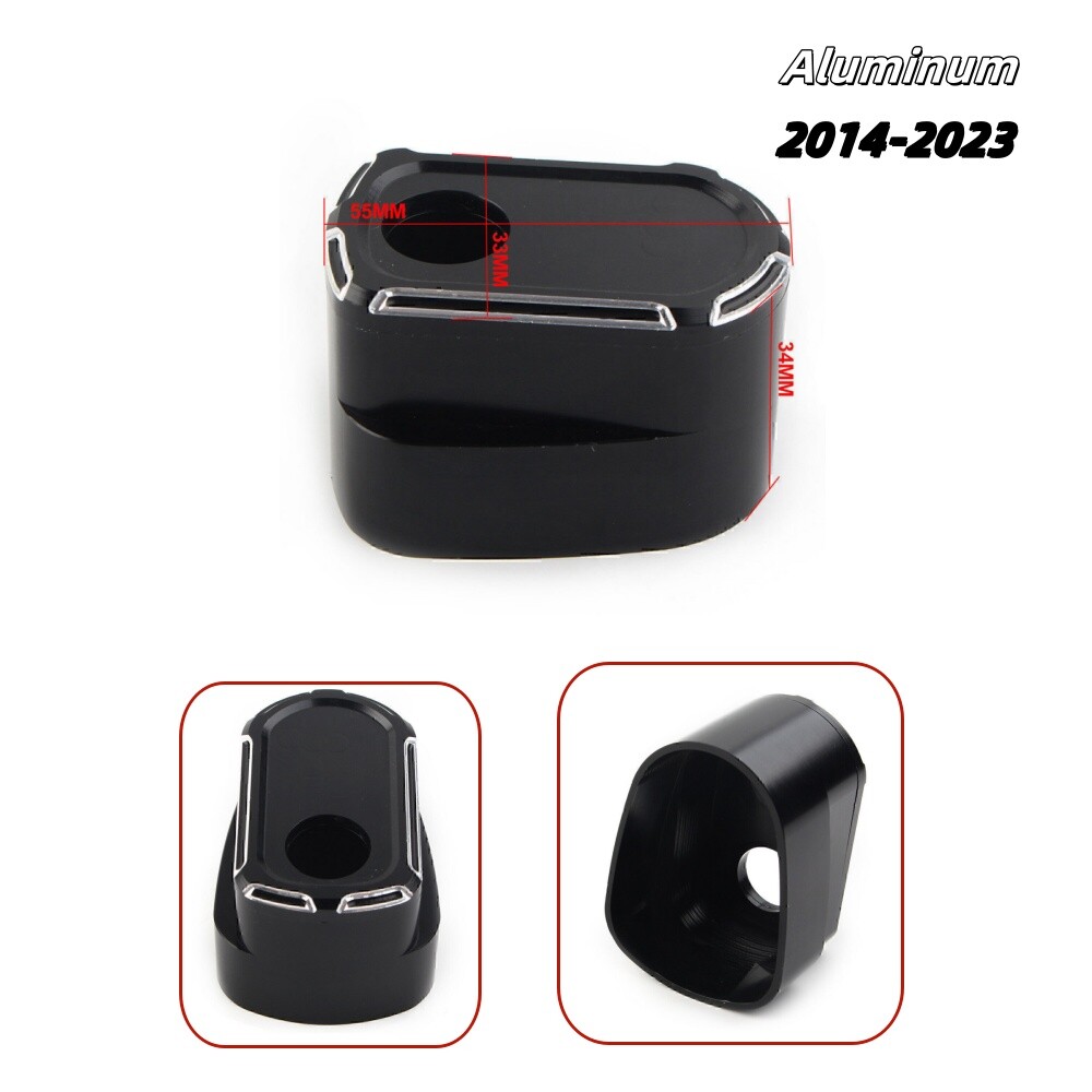Black Ignition Switch Cover Edge Cut For Harley Touring Street Road Glide 14-23