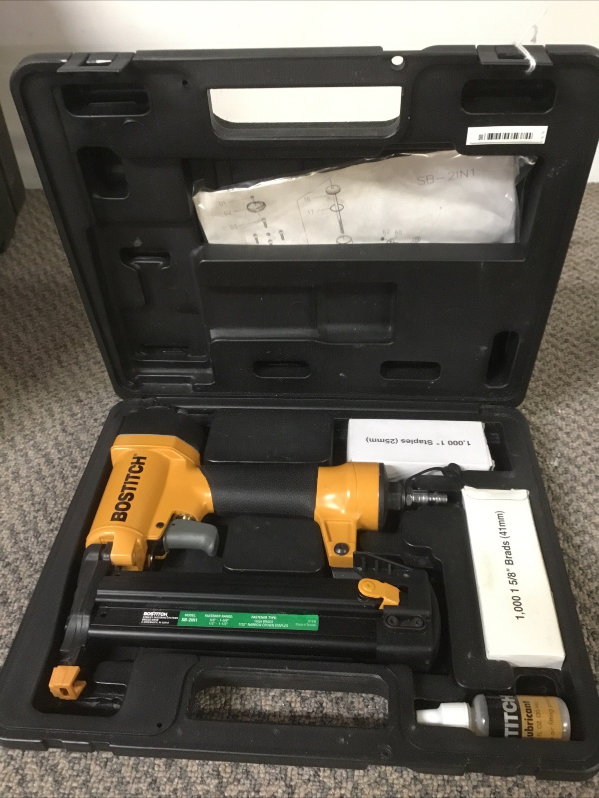 BOSTITCH Brad Nailer 18 Gauge/Narrow Crown Stapler, 2-in-1 (PARTS ONLY)