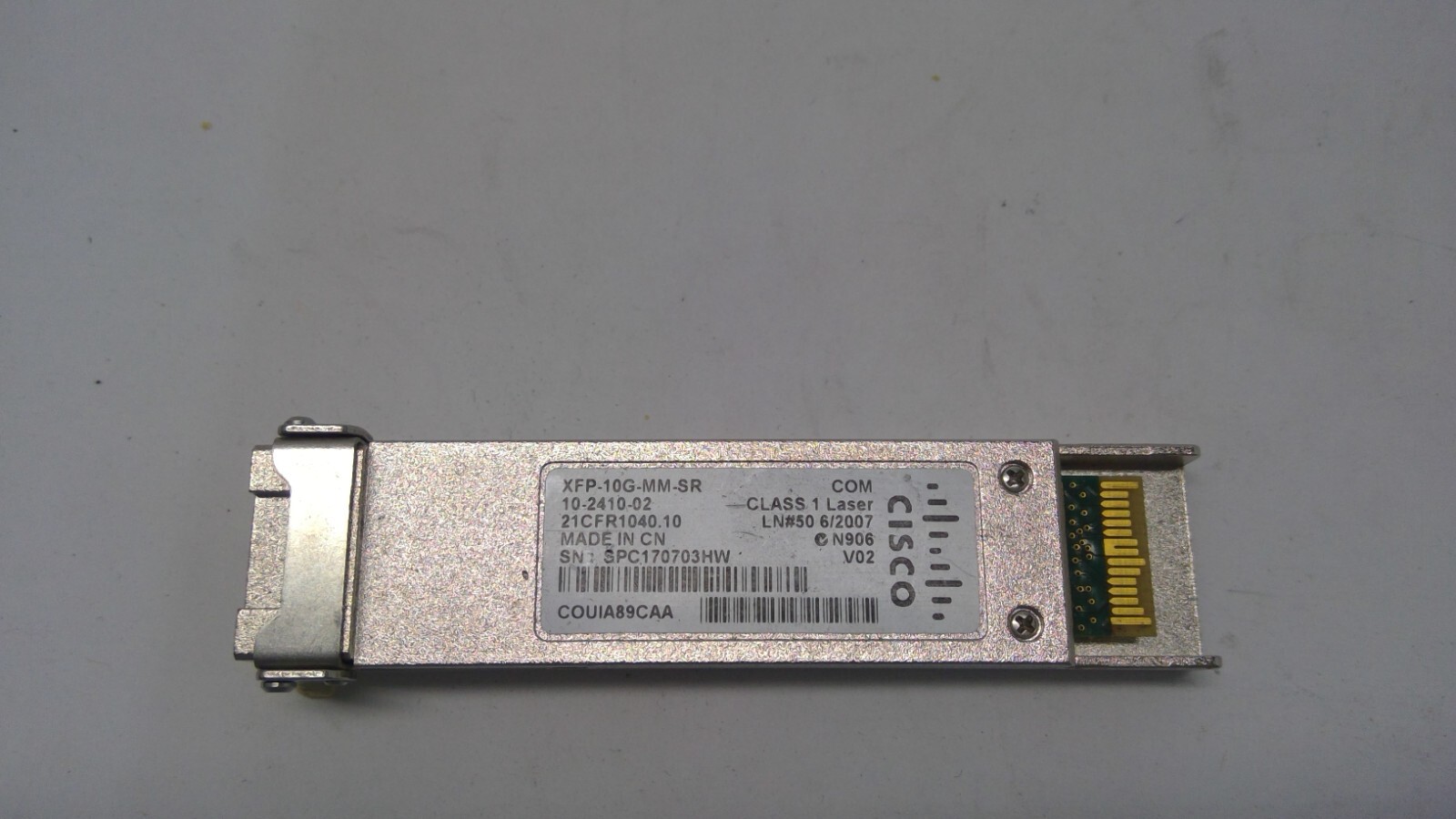 Genuine Cisco XFP-10G-MM-SR 10Gbe XFP Fiber Transceiver Module
