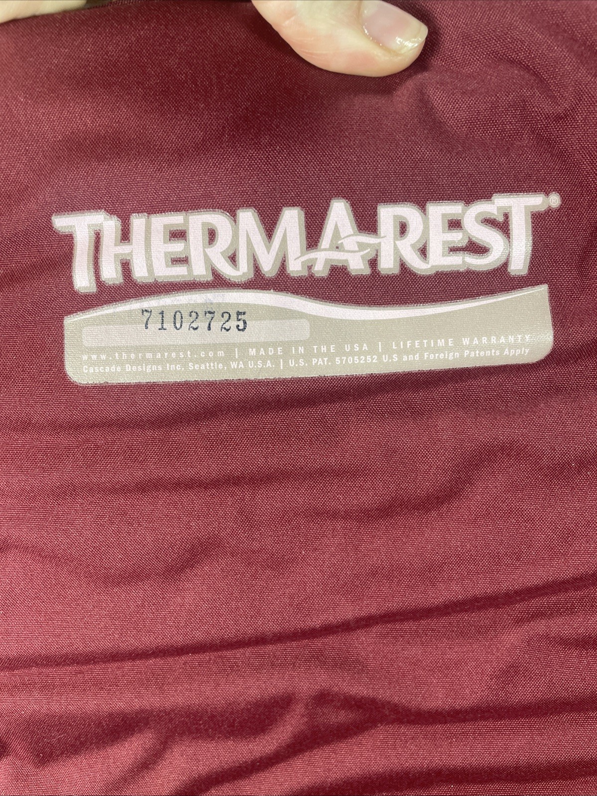 Therm-a-rest Stuff Sack Fits Expedition Regular Trail Regular Self Inflating