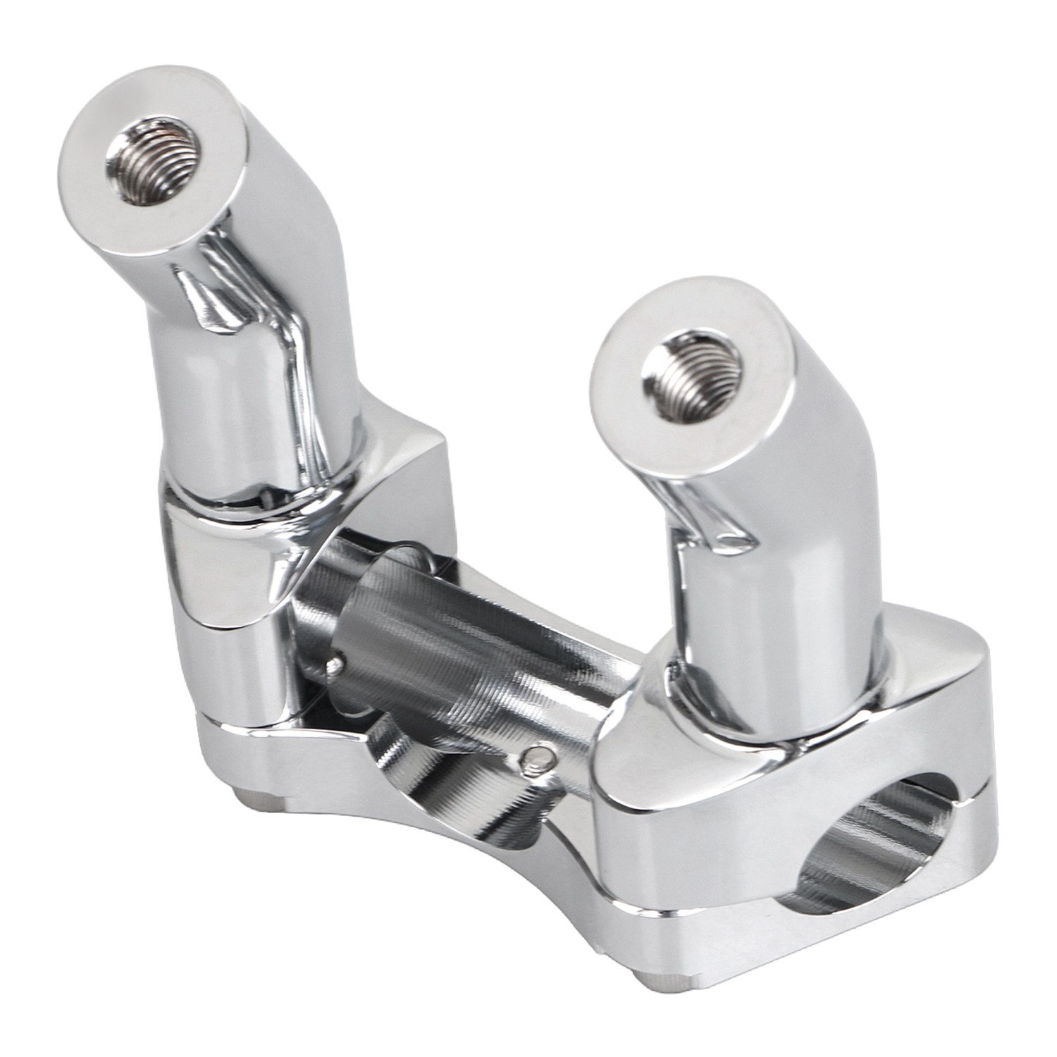 3.5" Pullback Aluminum Handlebar Riser Top Clamp For Harley Dyna Fat Boy FLSTF