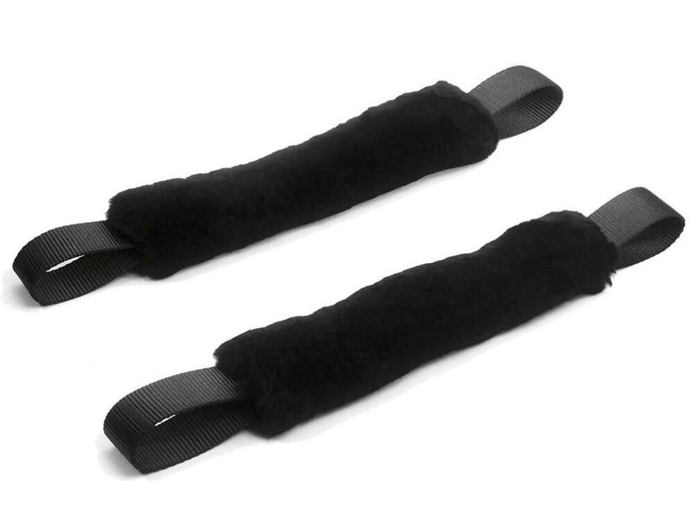 Powertye 1" Wide Black Soft-Tye w/Sheepskin Sleeve (41184)