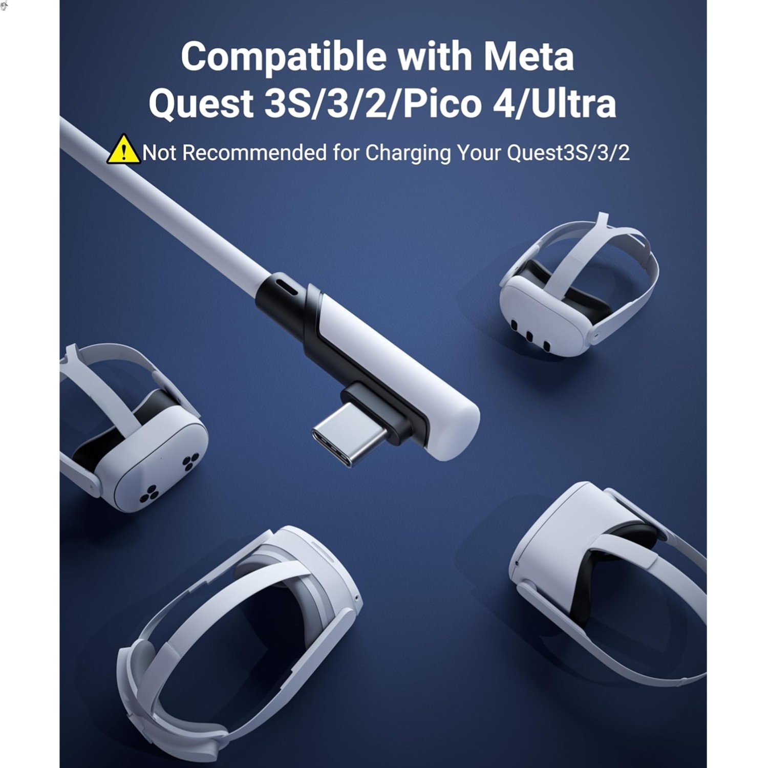 Durable 10 FT USB 3.0 Link Cable for Oculus & Meta Quest VR Gaming Experience