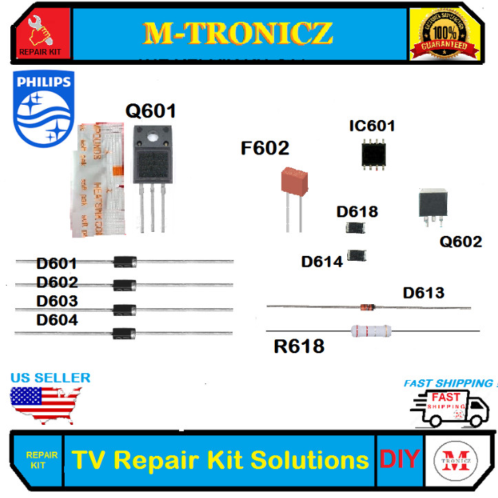 REPAIR KIT PHILIPS 46PFL3908/F7 46PFL3608/F7  A37Q0MPW-001  POWER SUPPLY