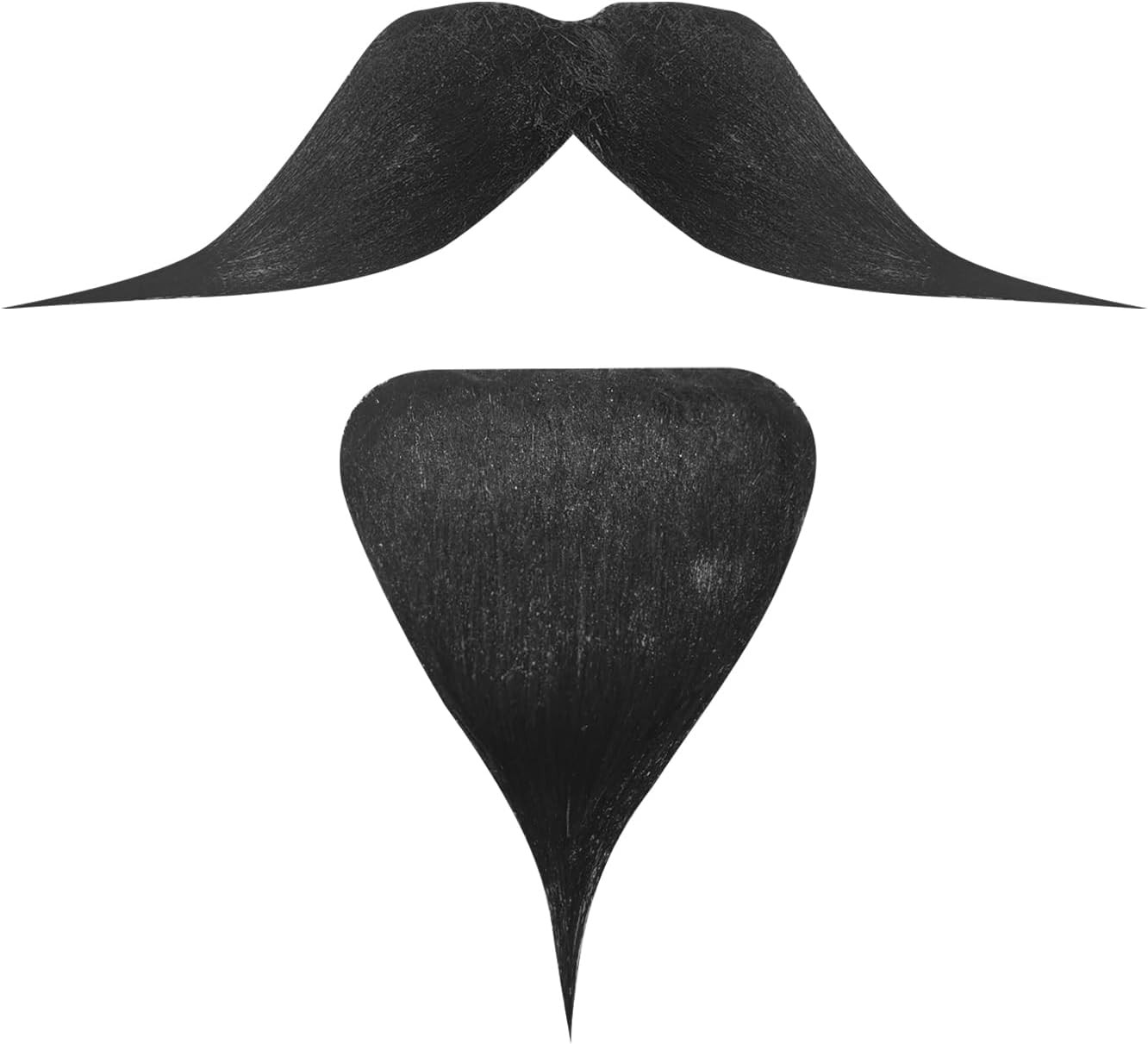 Fake Mustache, Stick on Fake Goatee Costume Facial Hair for Adults Kids-Suitable
