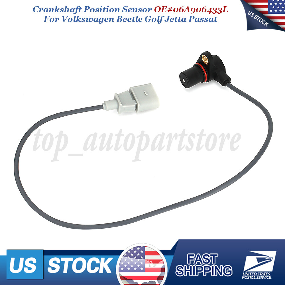 Crankshaft Position Sensor 06A906433L For Volkswagen Beetle Golf Jetta 2.0L 1.8L