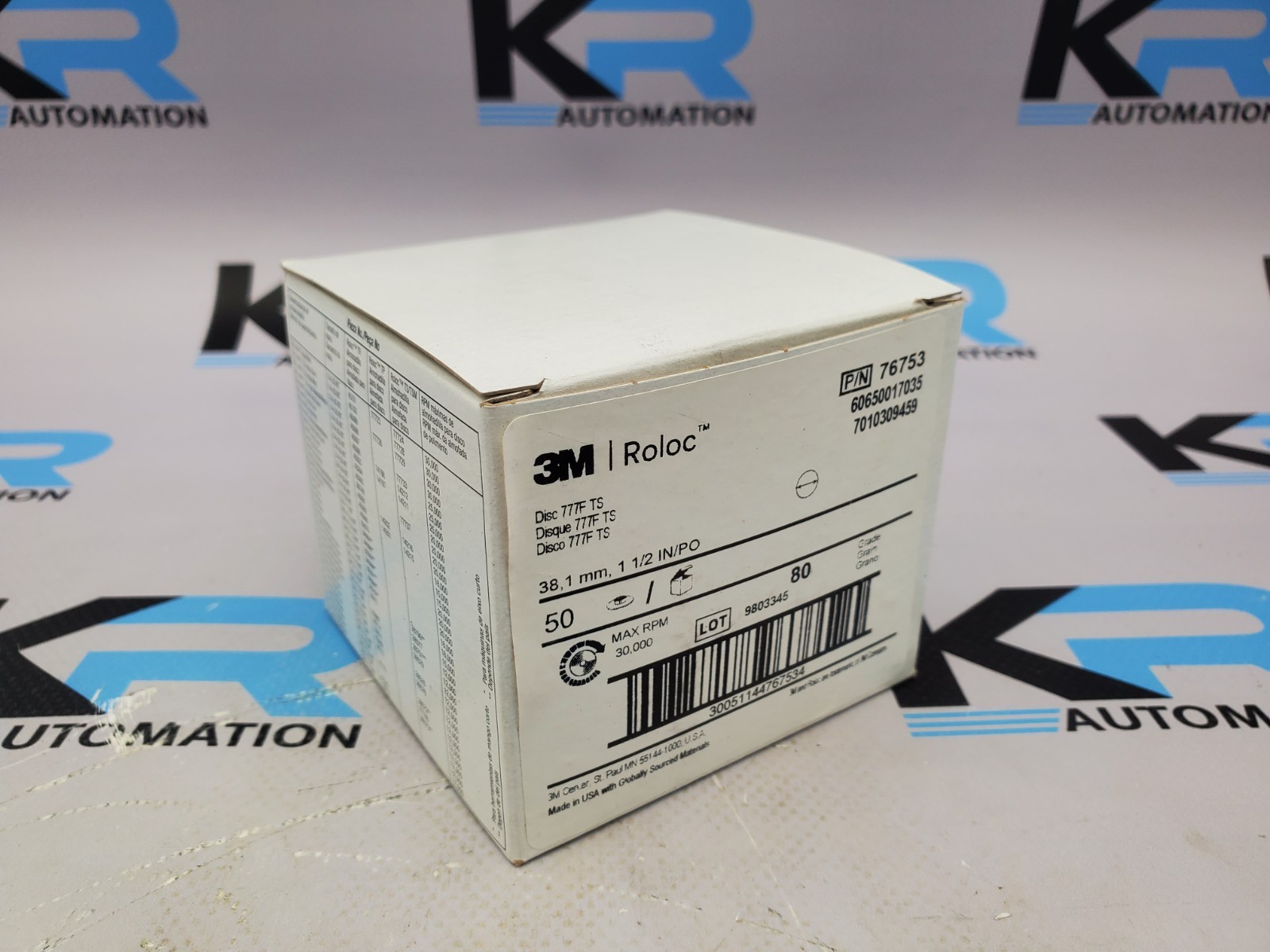 3M Roloc 777F 76753 Grinding Sanding Wheels 80 Grit *Pk Of 50*