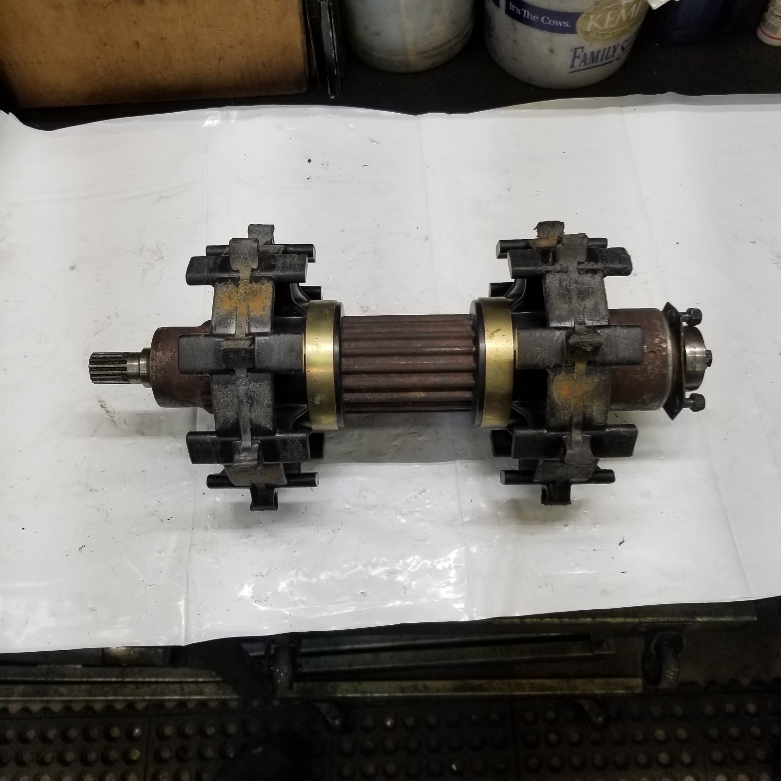 2008-2009 Polaris IQ RMK Dragon driver drive shaft with aftermarket clog 1590451