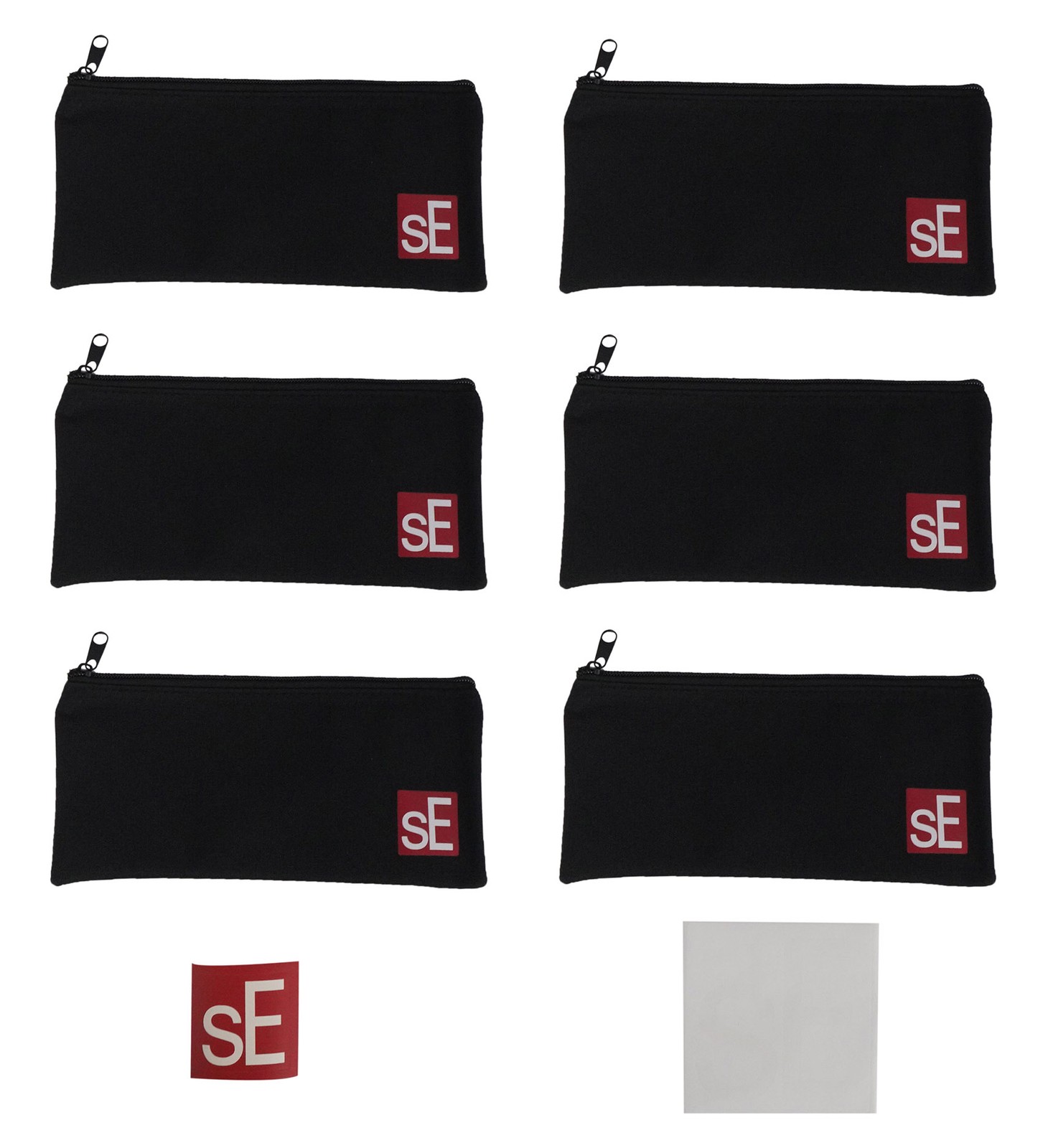 Se Electronics MP01-6P 6-Pack Pouches for V7/V3/V7 X,V KICK,V BEAT Microphones