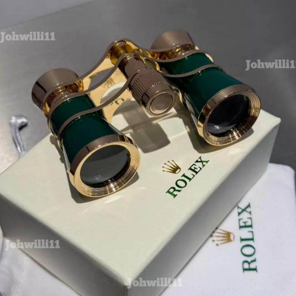 Hot Rolex Green Gold Lacquer Opera Binoculars New With Box & Pouch Luxury Gift