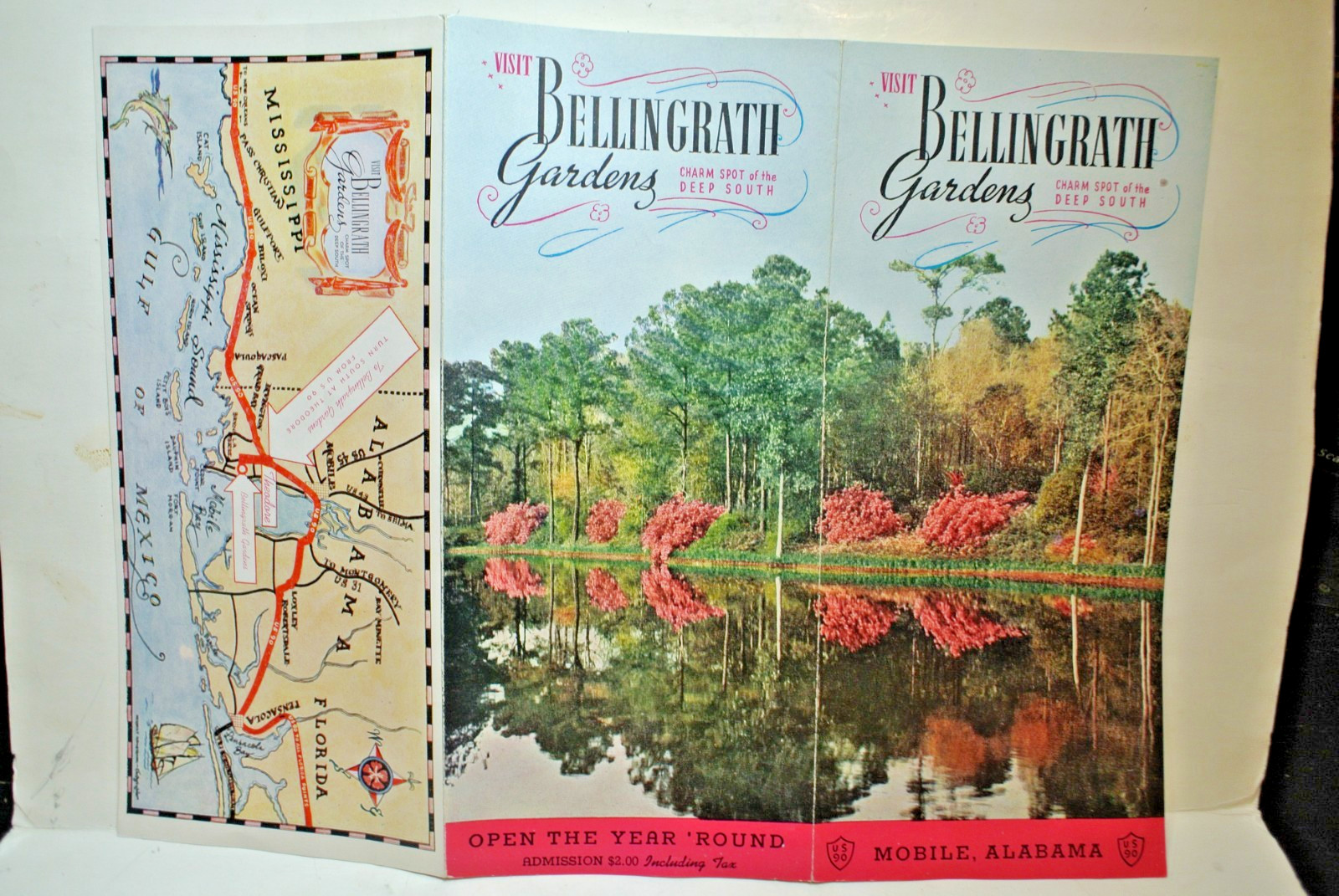 1950's Bellingrath Gardens Mobile Alabama Brochure