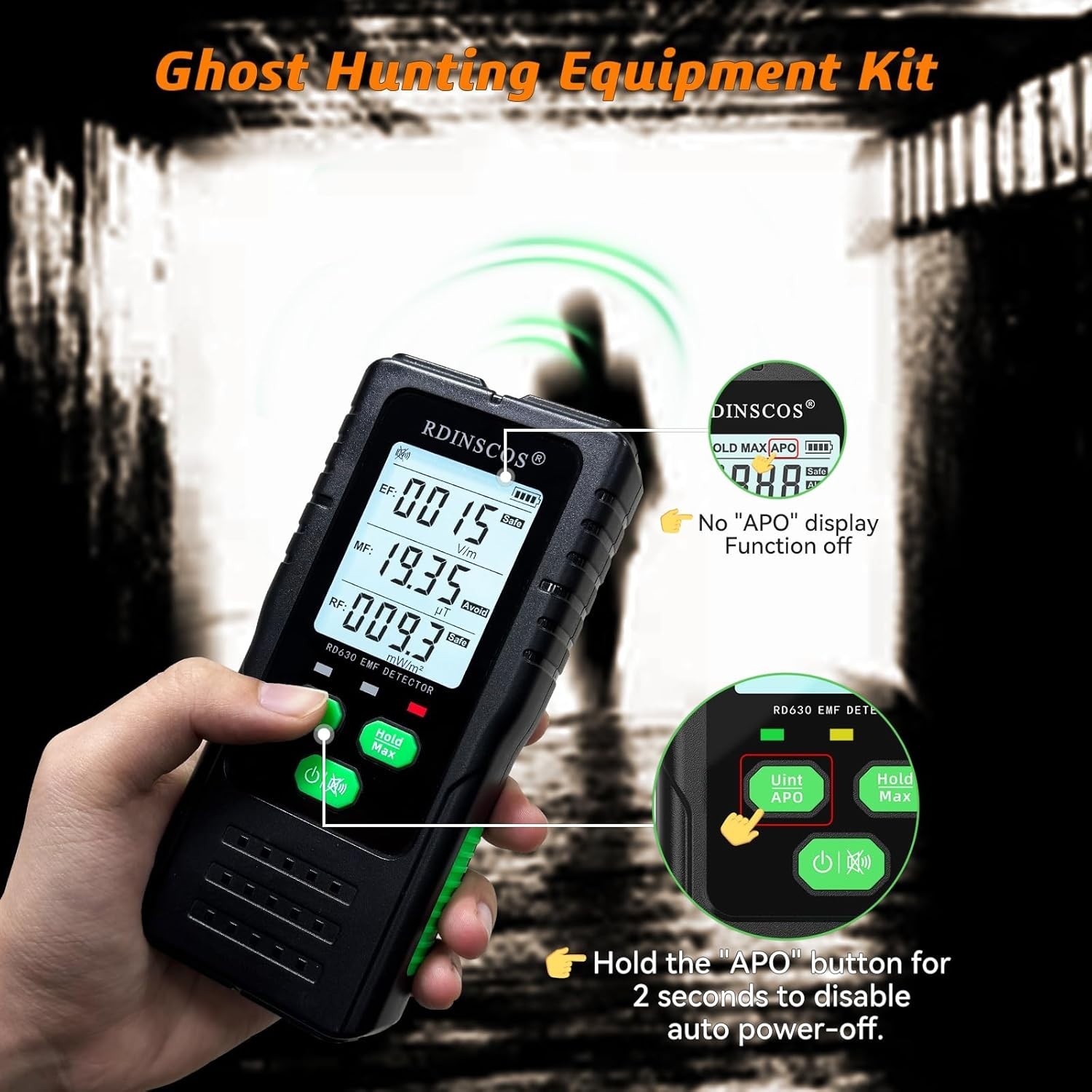 Multi-Function EMF Reader: Detect AC Magnetic, Electric & Microwave Radiation