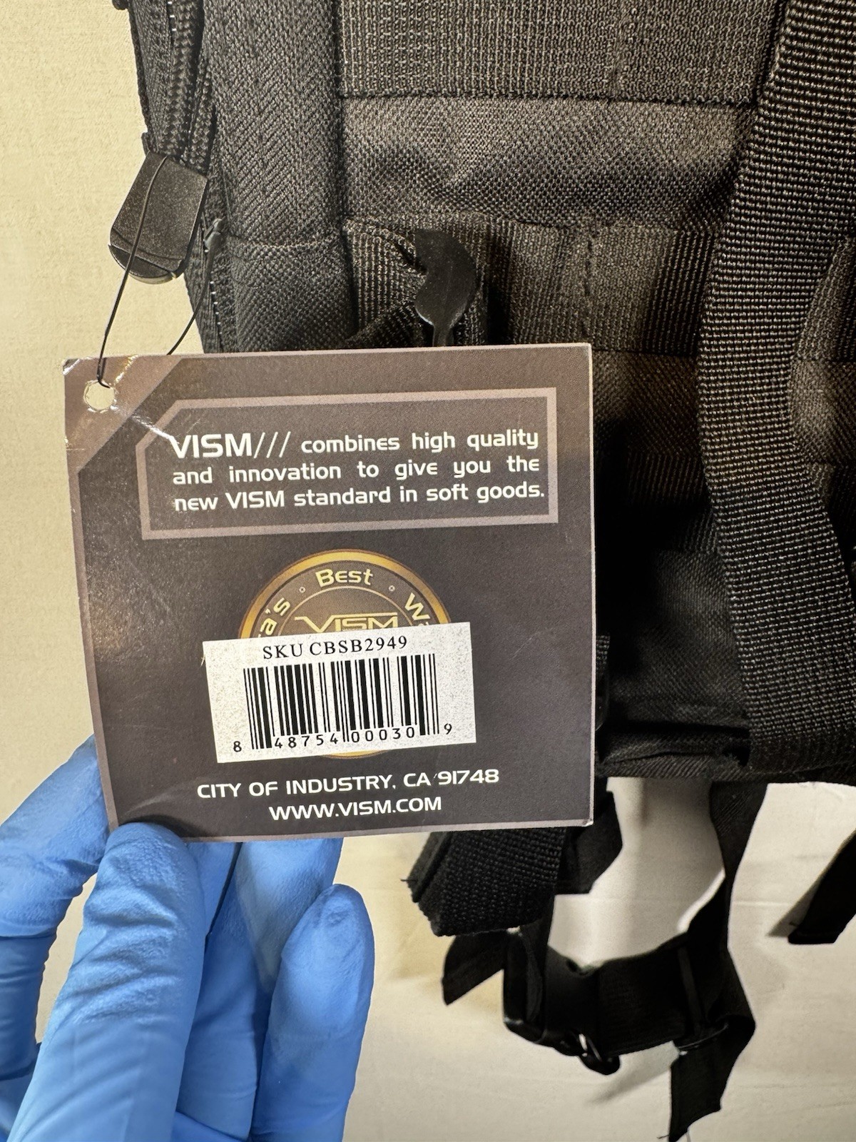 VISM Shooters Gear Back Pack - Black