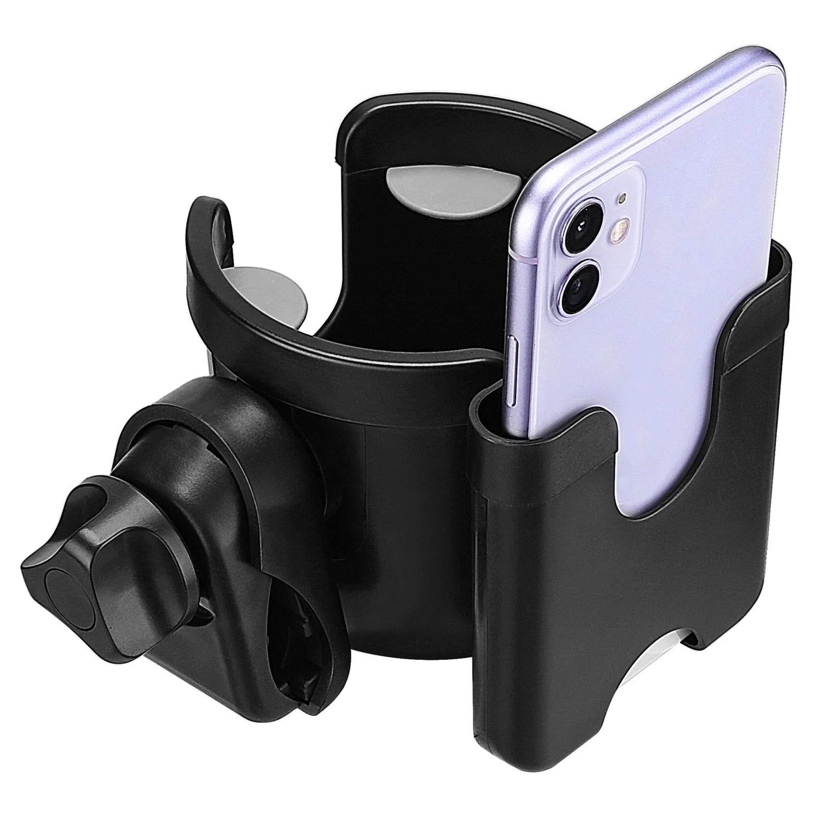 Suranew Universal Stroller Cup Holder Adjustable Drink & Phone Holder Accessory