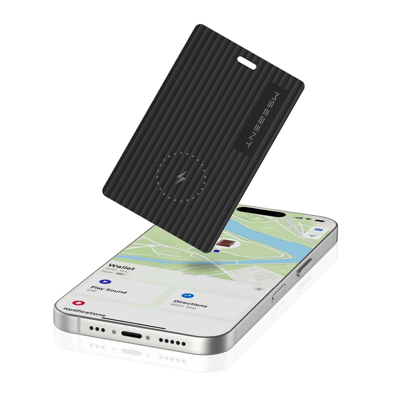Wallet Tracker Card, Apple MFi Certified, Works with Apple Find My (iOS Only)...