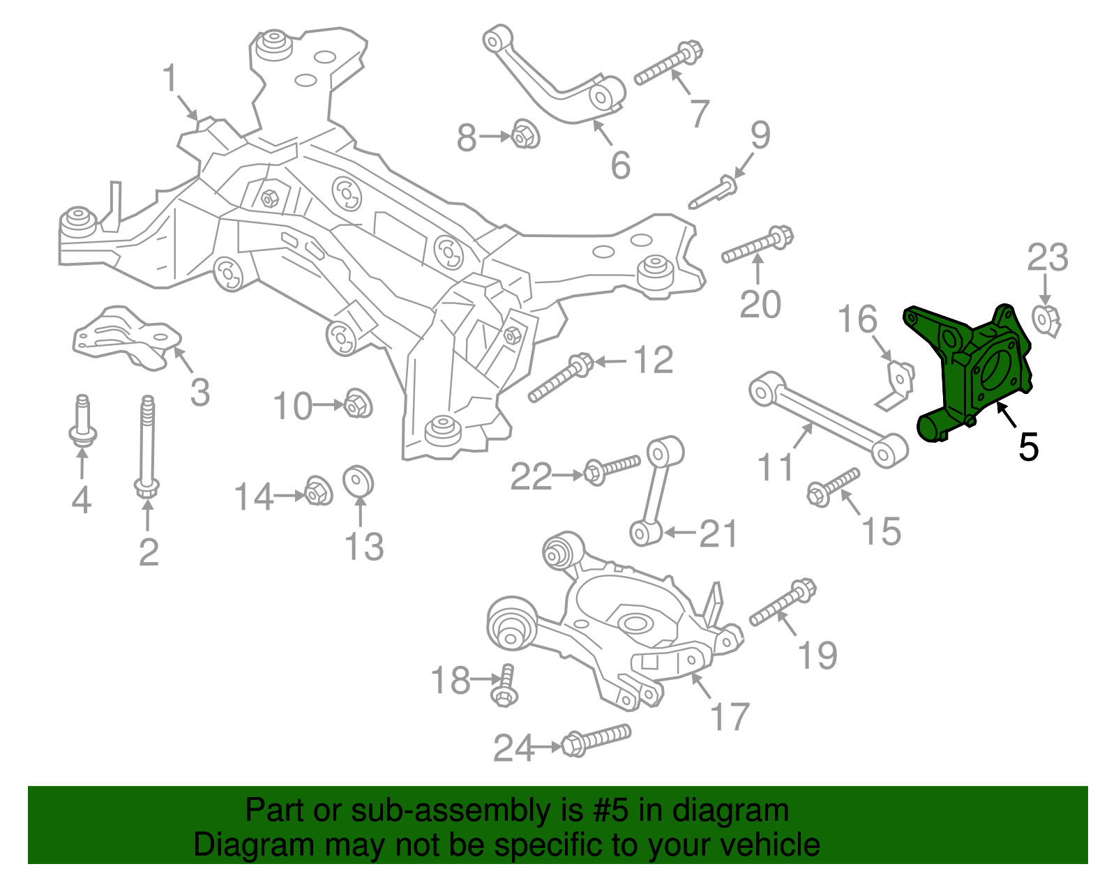 Genuine Ford Knuckle DG9Z-5B758-C
