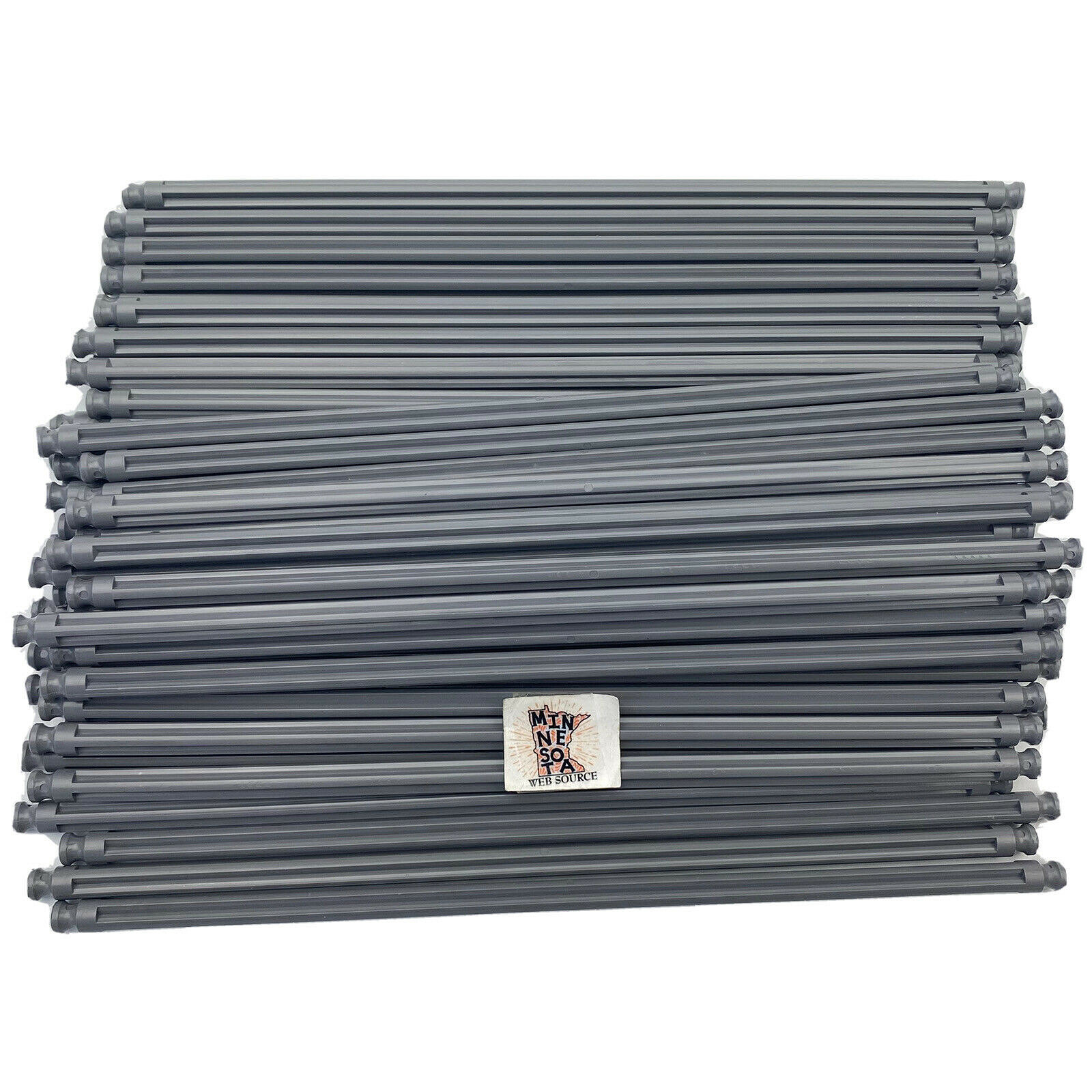 (50) K’NEX Dark Gray 7‑1/2" (7.50") Long Rods – USED OEM – Standard