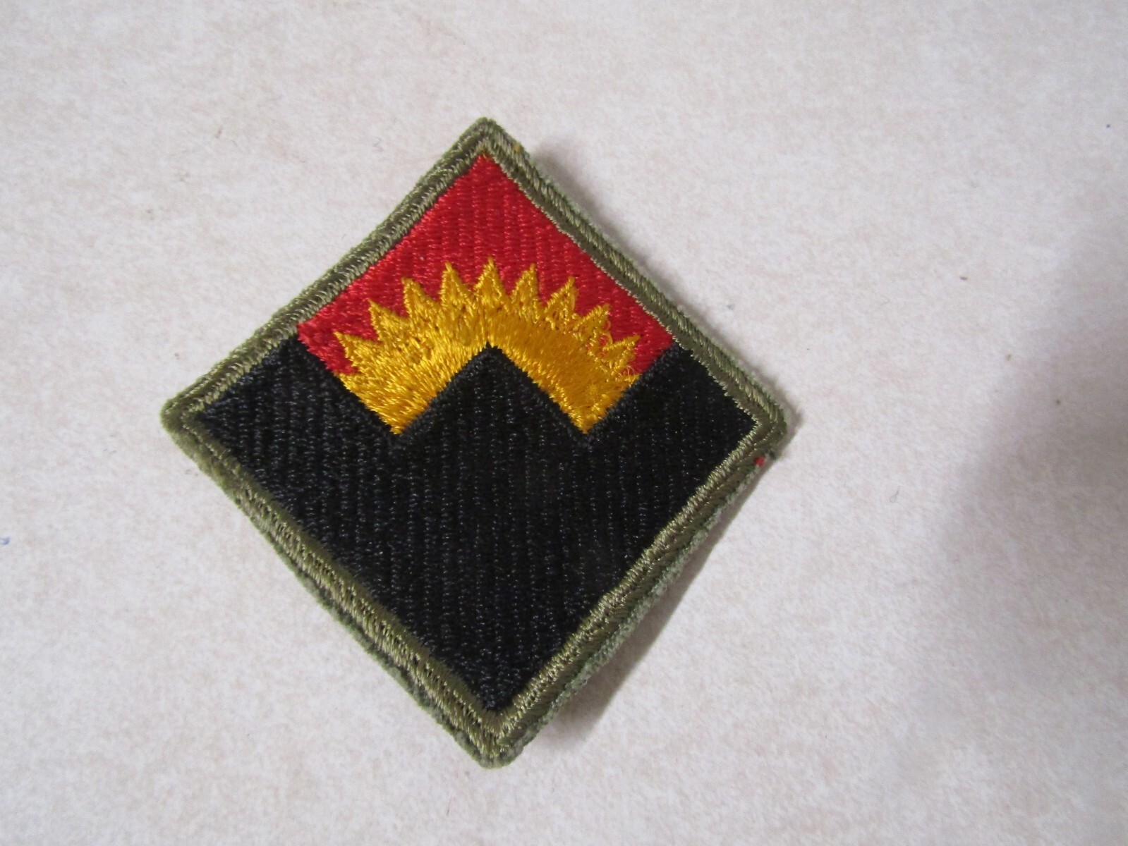 MILITARY PATCH OLD ORIGINAL WW2 ERA US ARMY WESTERN DEFENSE DEFENCE COMMAND
