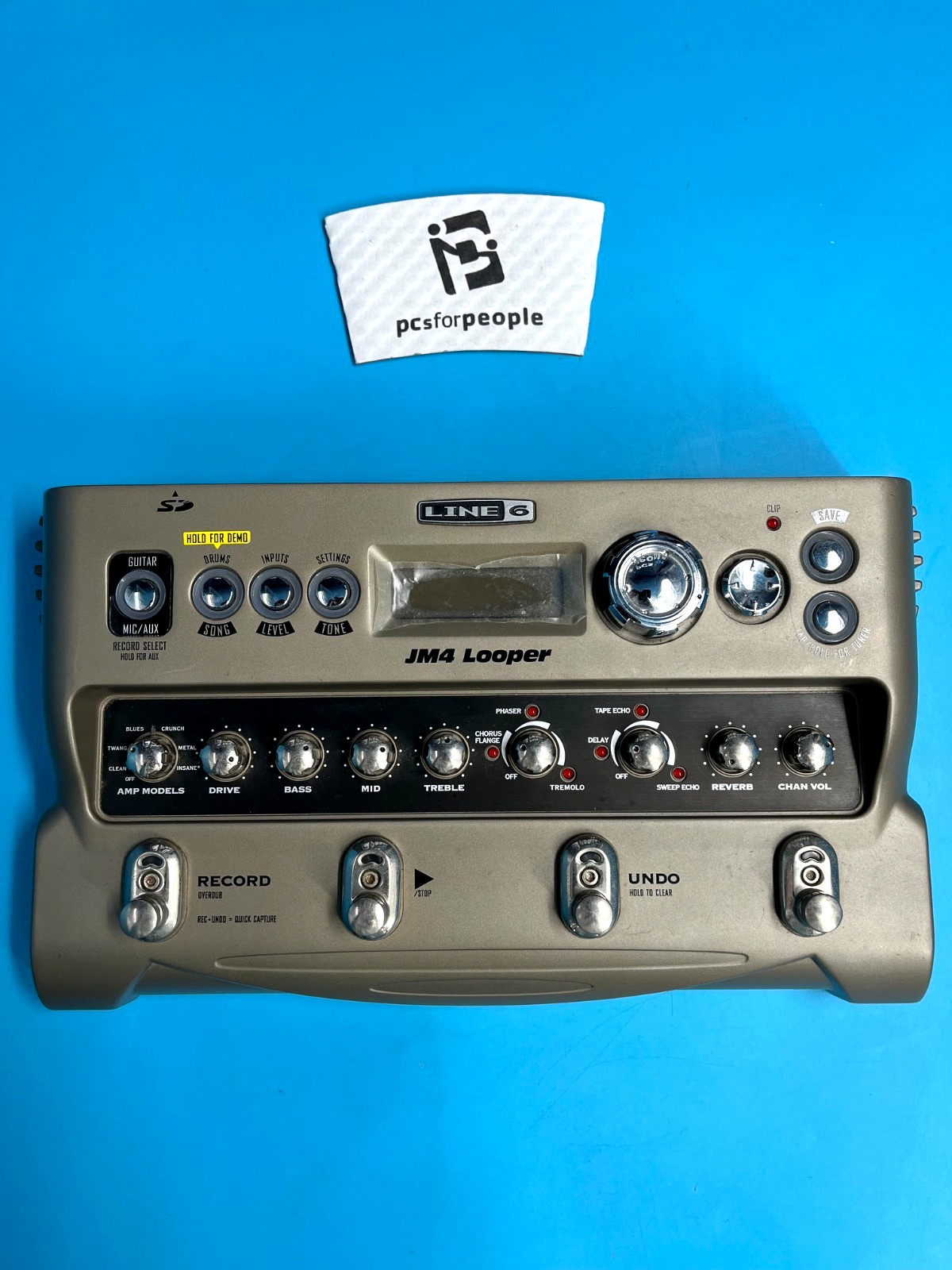 *Line 6 JM4 Guitar Multi Effect Pedal Looper Amp Modeling Drums Reverb Delay*