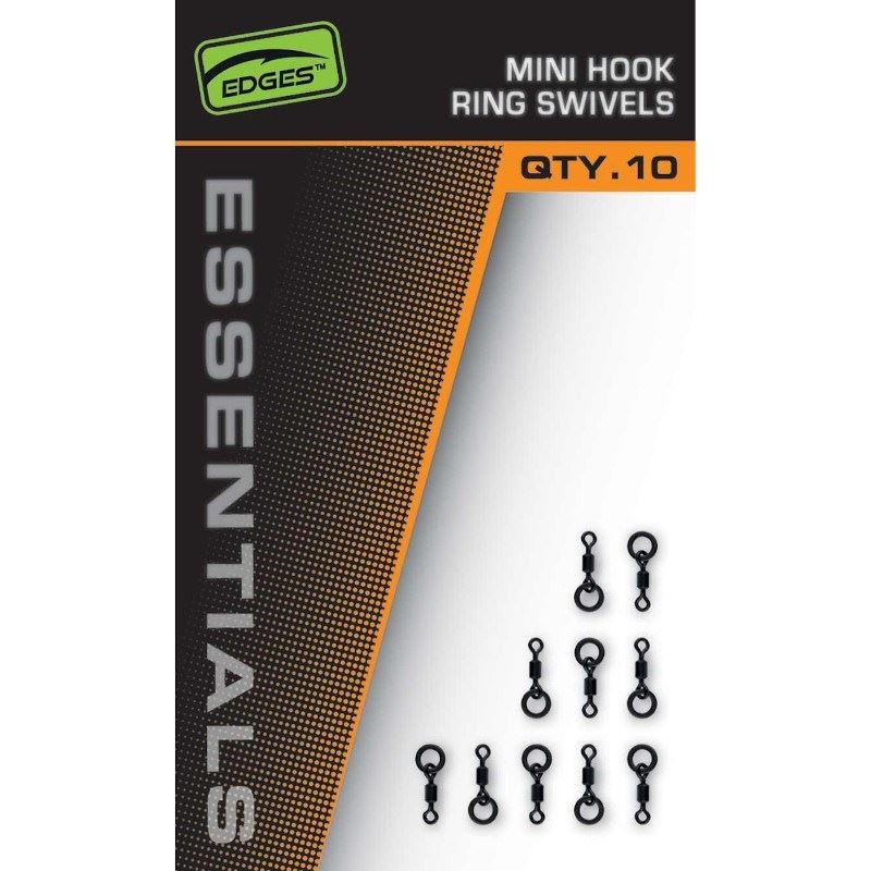Fox EDGES Essentials Mini Hook Ring Swivels NEW CAC881 Carp Fishing Swivels