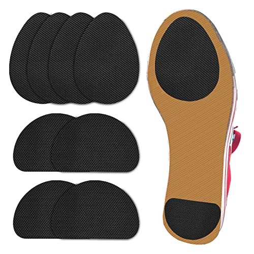 Molain Non-Slip Shoe Pads, Black, 4 Pairs, Self-Adhesive Rubber Sole Protector