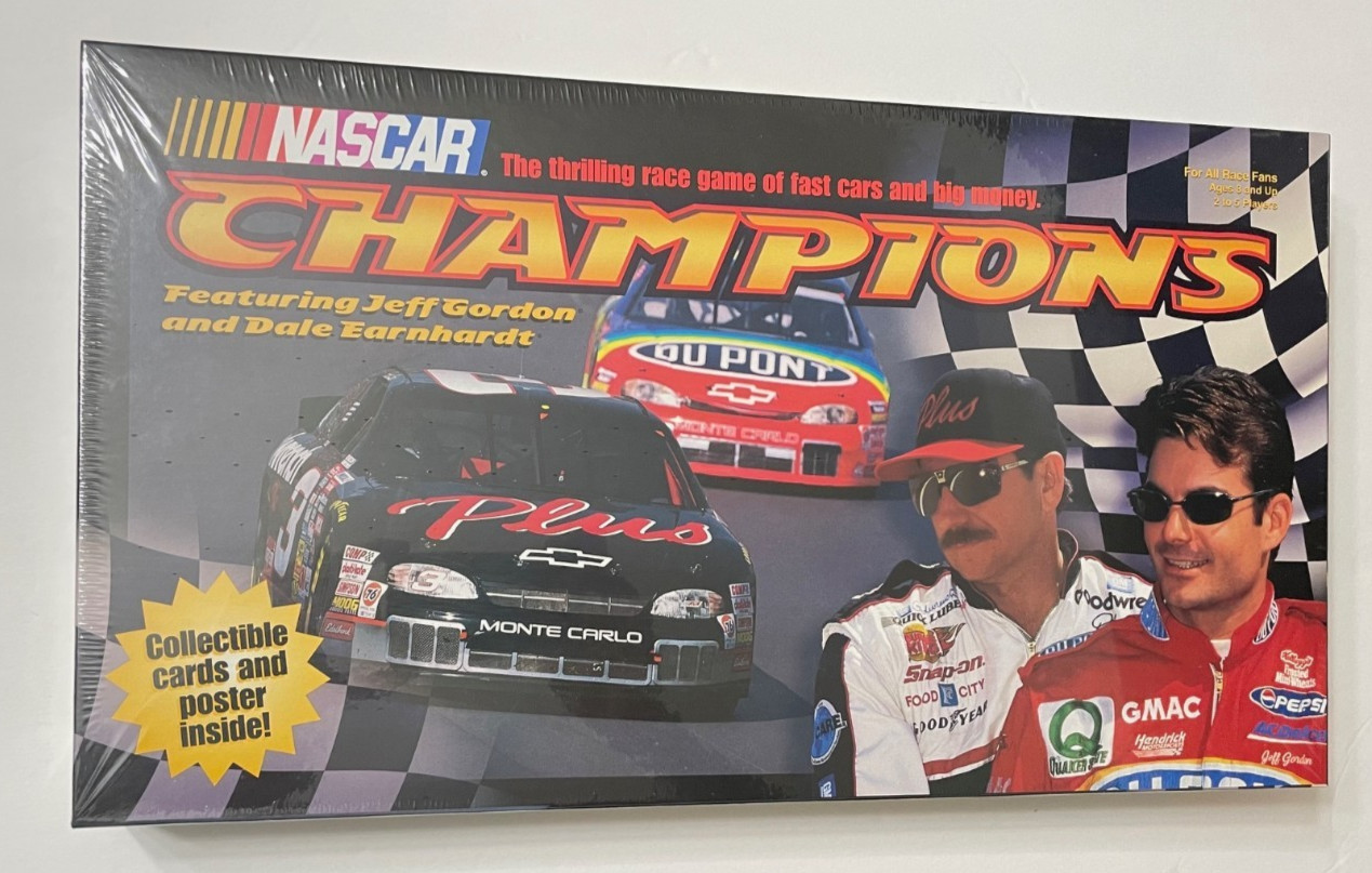 NASCAR Champions Race Car Board Game Dale Earnhardt Jeff Gordon BRAND NEW SEALED