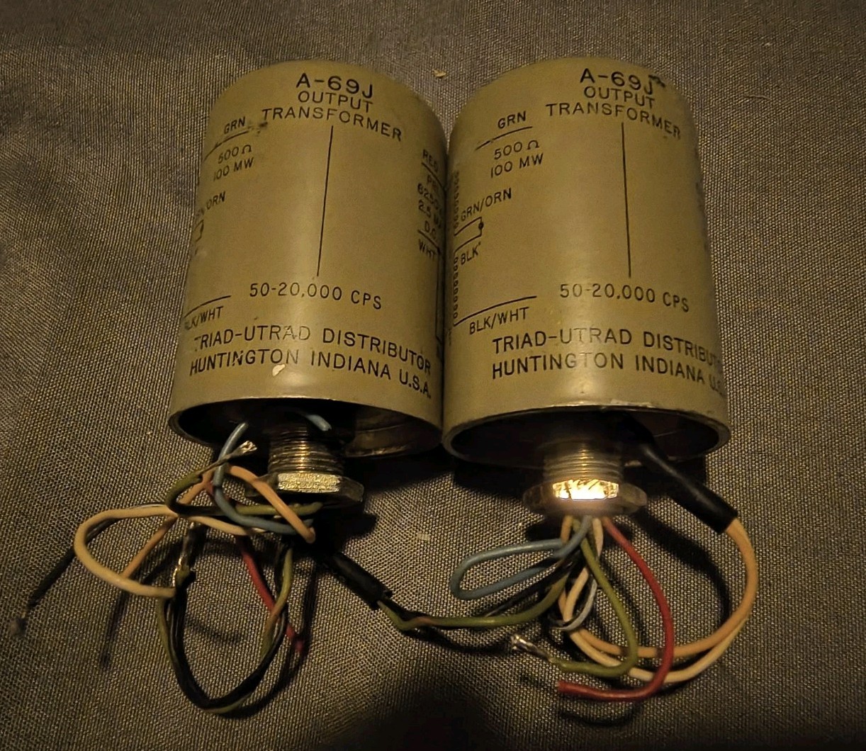 PAIR(2) MATCHING TRIAD-UTRAD A-69J  Tube Output Transformers 7825