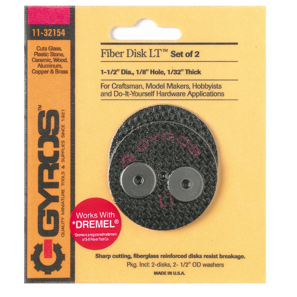 Gyros Tools 11-32154 Fiberglass Reinforced LT Cut Off Wheel 1.5 x 1/8 in.