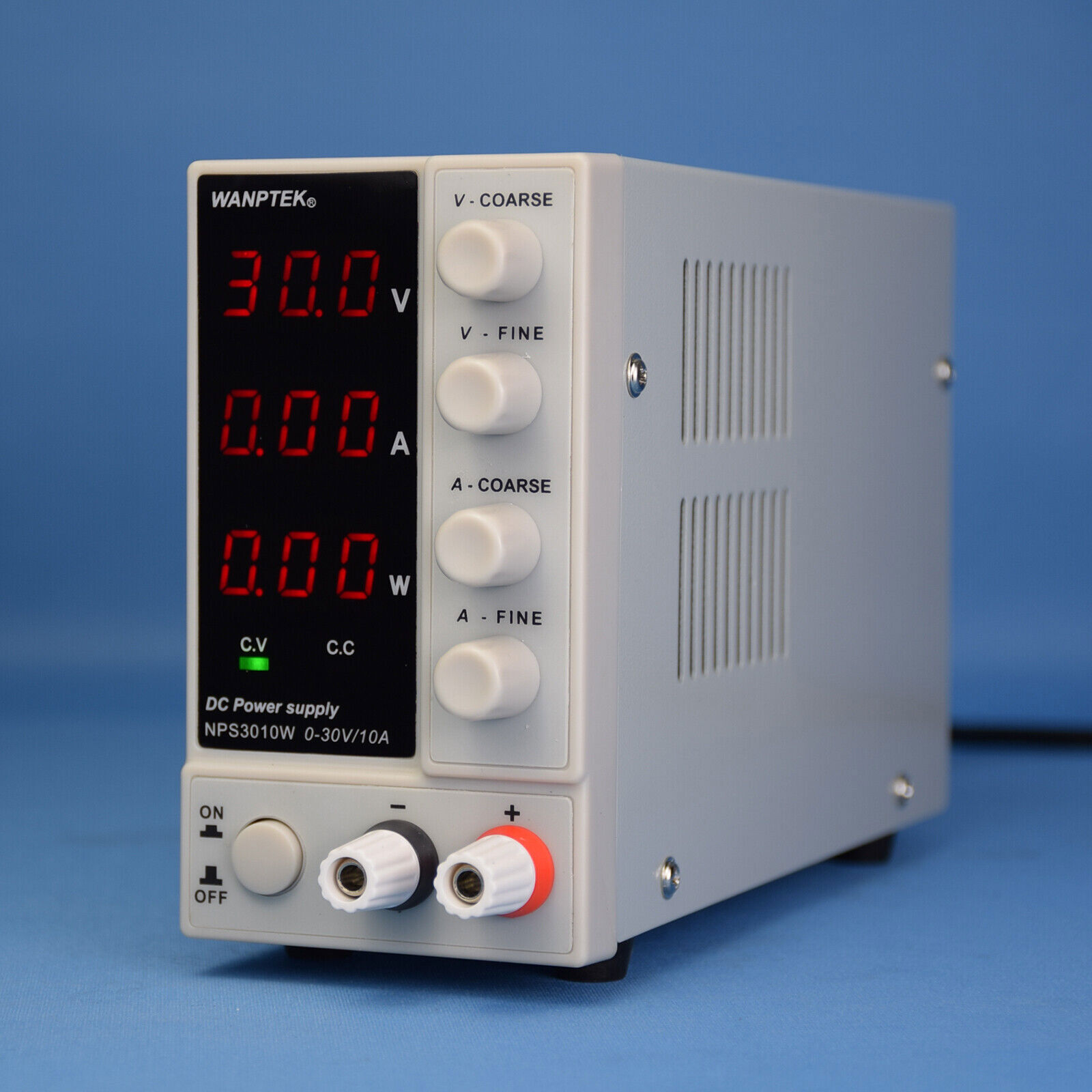 300W 0-10A Lab DC Power Supply Digital Variable Regulated Benchtop Power Source