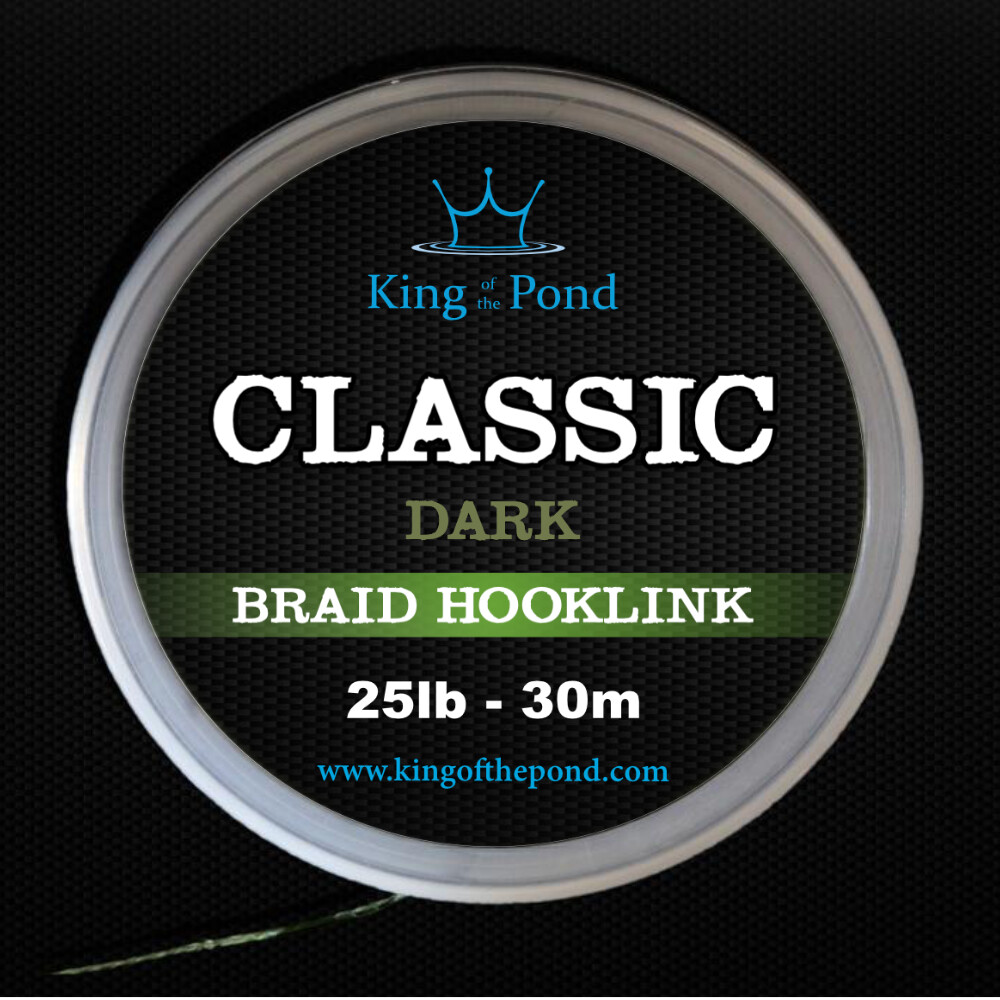 Carp braid hooklink camo or dark green - 30m spool, carp rigs, carp fishing