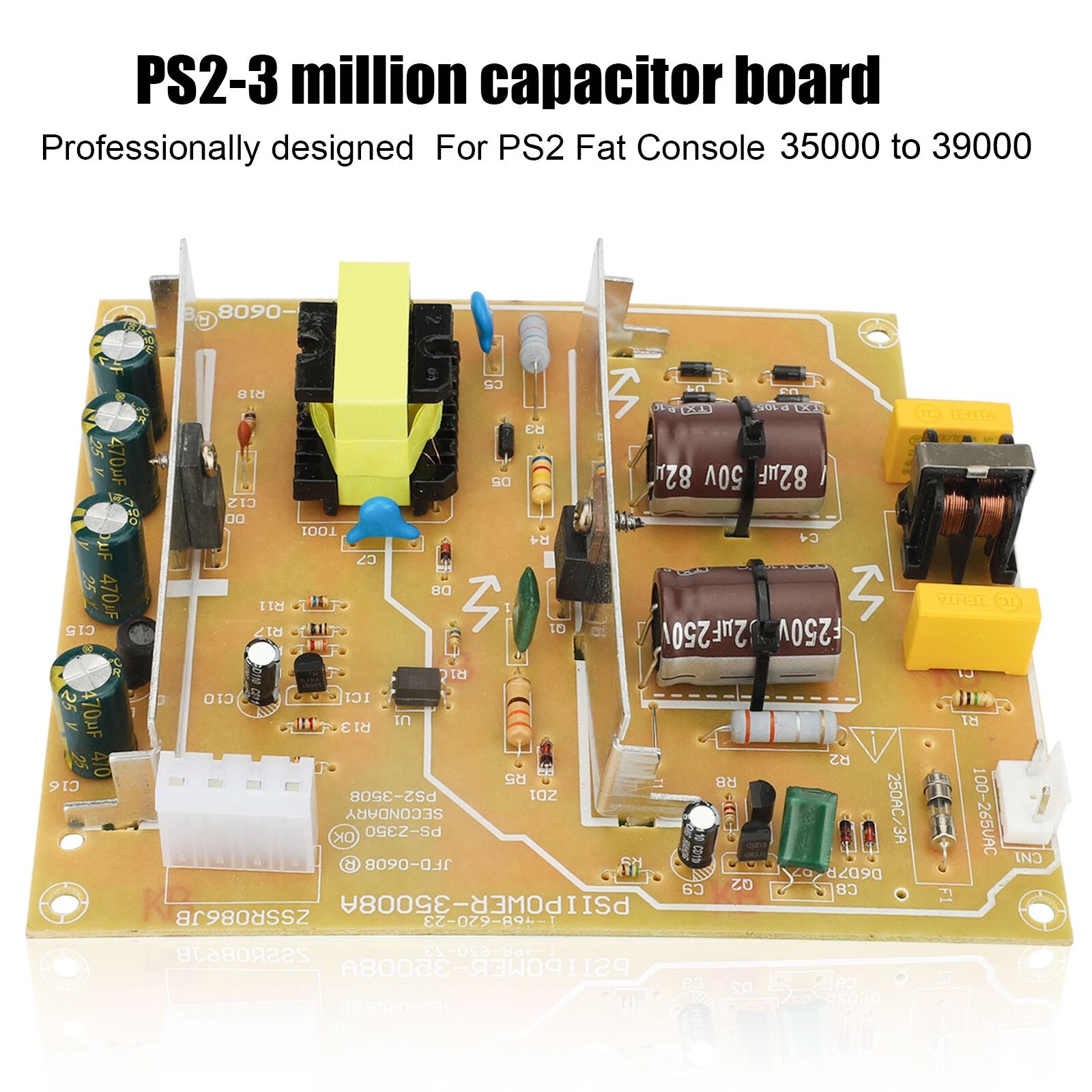 PS2 Fat Console Power Supply Board Fit Model 35000 39000 Replacement