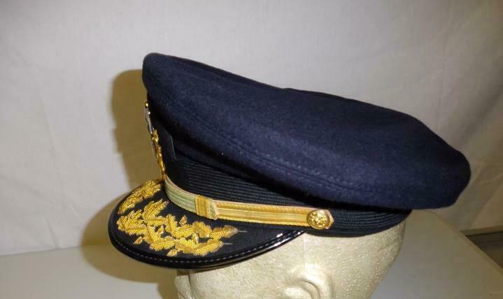 HAT CAP KEPI - US Navy Admiral Visor Hat - USA HAT