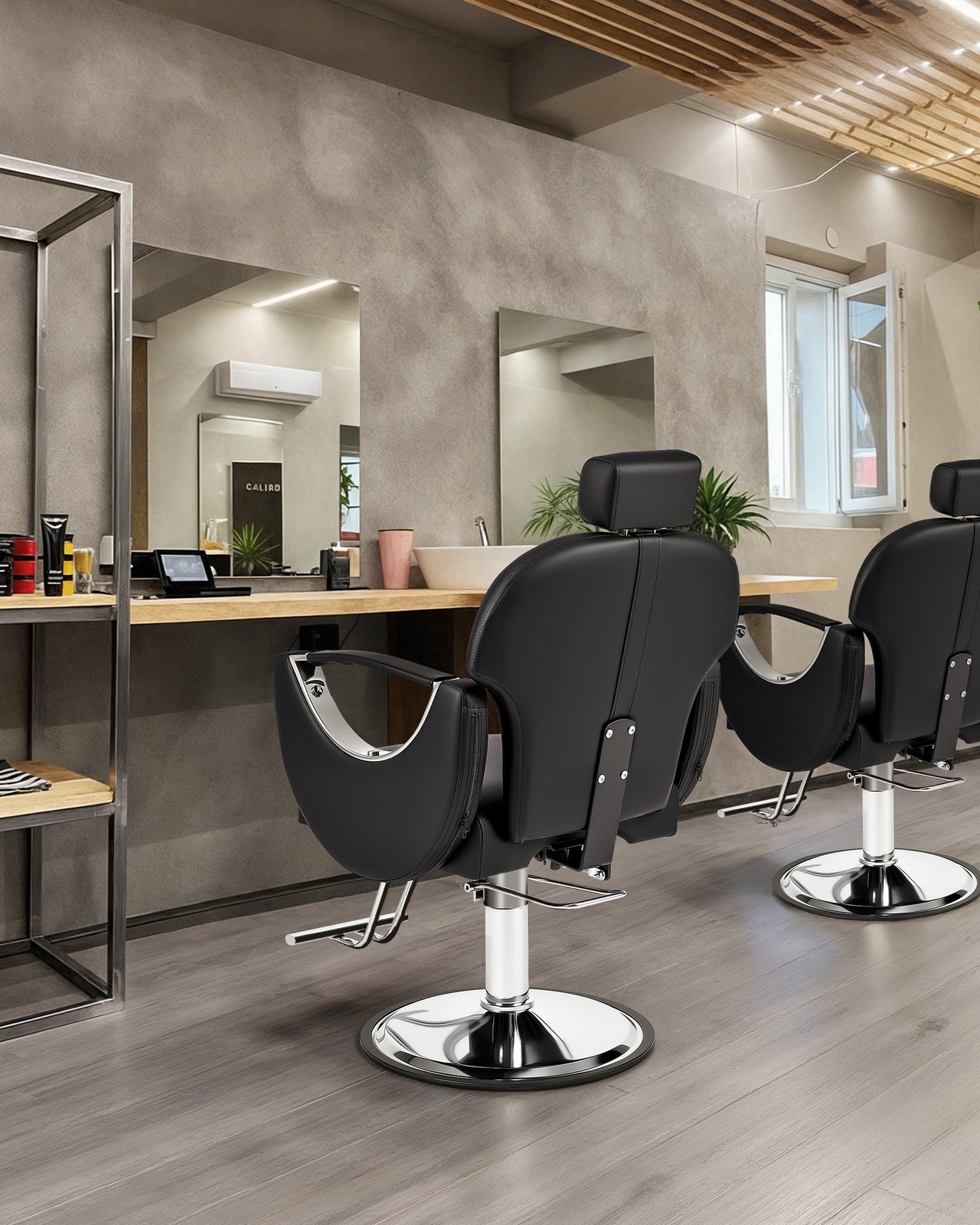 Hydraulic Barber Chair Styling Salon Work Station Beauty Salon Spa Equipment