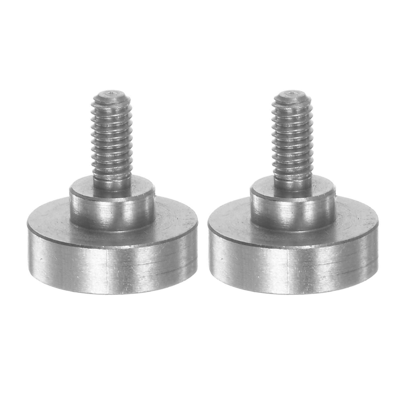 2pcs Flat Contact Points 10mm Dia 4.5mm Length M2.5 Thread 303 Stainless Steel