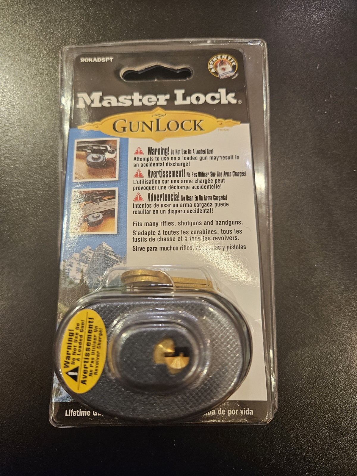 Master Lock 90DSPT Keyed Gun Trigger Lock, 1 Pack Gun Lock With 2 Keys NIB