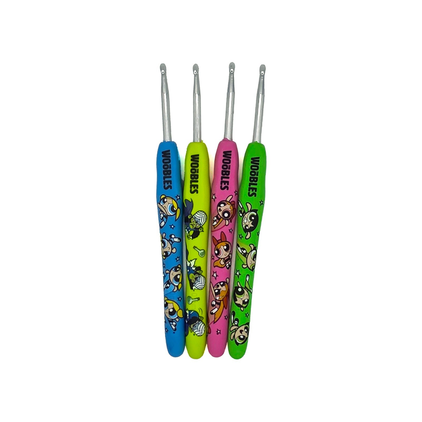 Woobles Limited Edition Powerpuff Girls 4mm Crochet Hooks • NEW • PICK YOUR PPG!