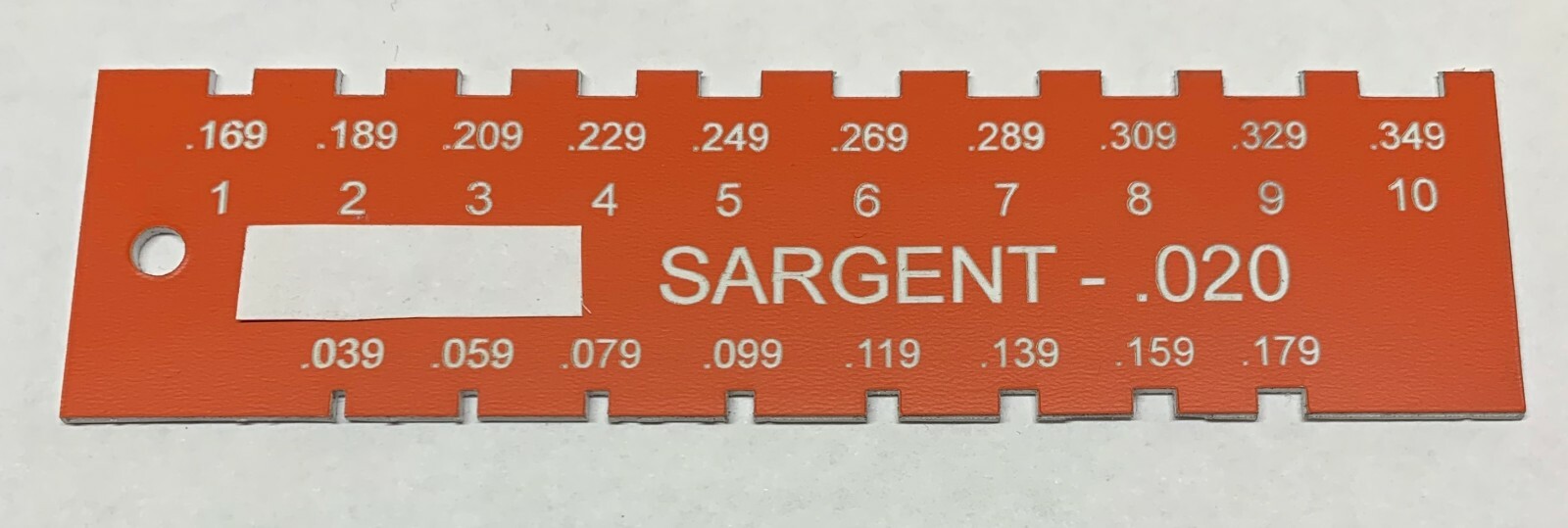Locksmith Pin Gauge for Sargent