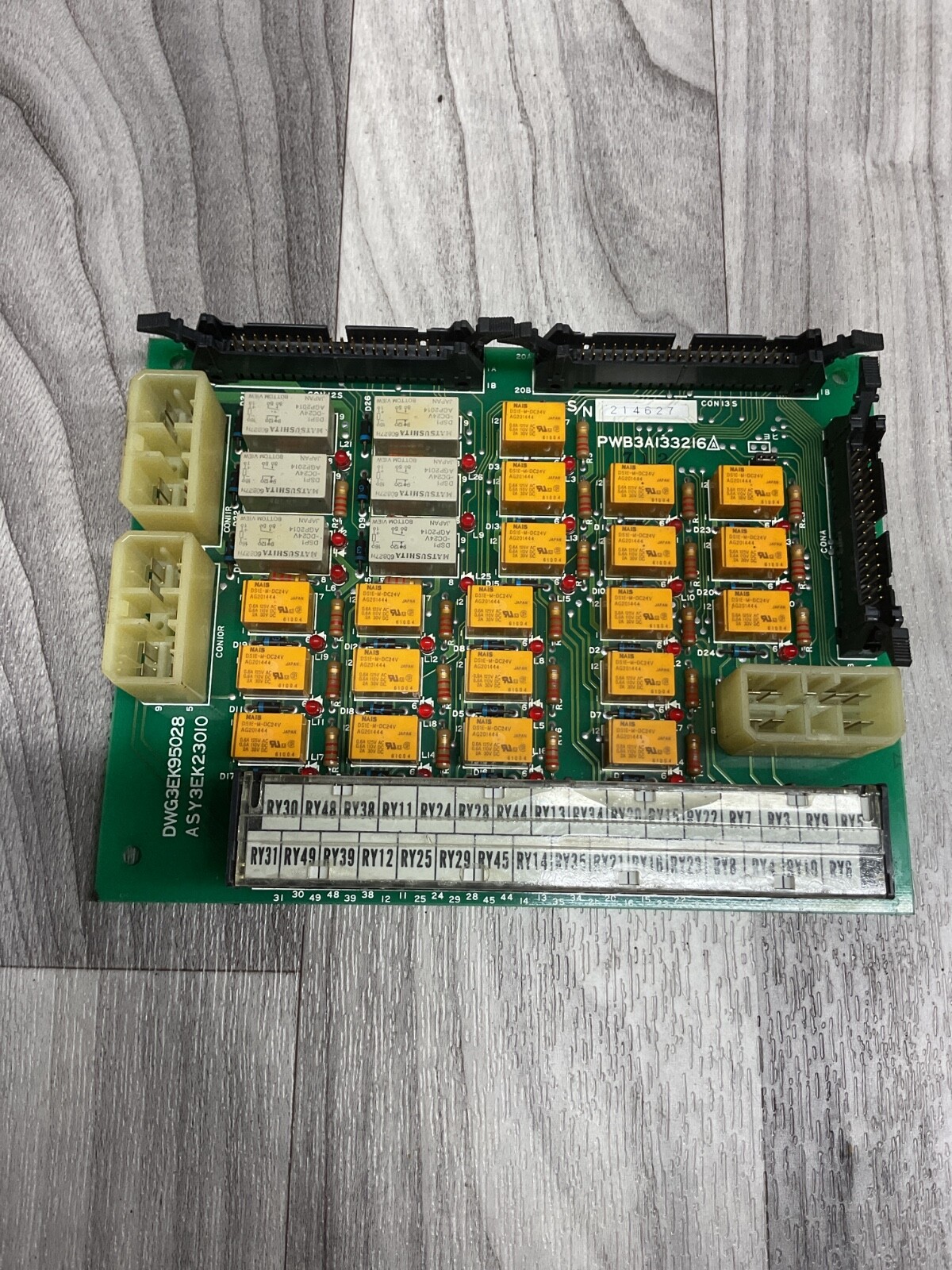 ASY 3EK23010, PWB 3A133216, DWG 3EK95029 PLC Circuit Board Module #4007PT188
