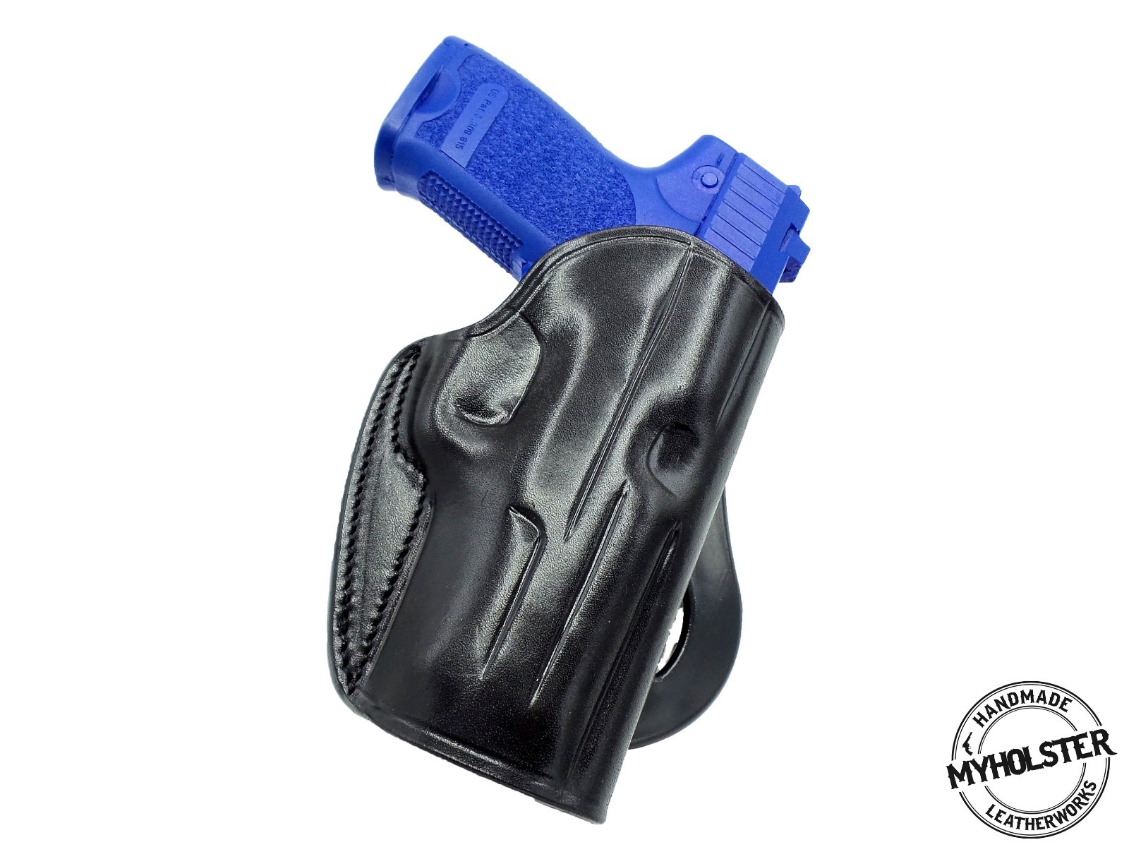 OWB Quick Draw Right Hand Leather Paddle Holster Fits Beretta Px4 Storm