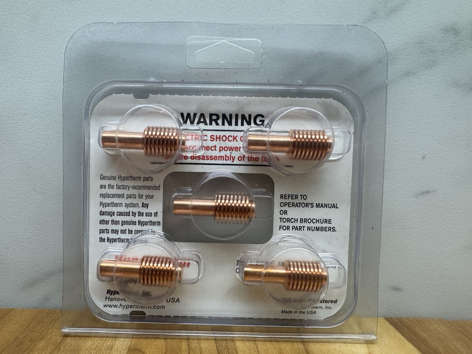 Hypertherm / set of 5 / electrodes / 220669 / Powermax45 / 45 A / All Processes