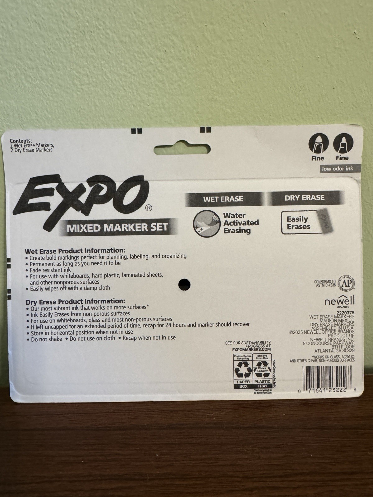 Sharpie Permanent Markers 5ct + Expo Wet Dry Erase 4ct Set New Office Bundle