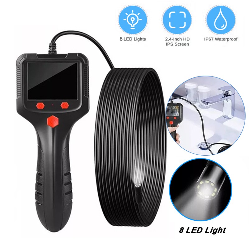 IP67 Industrial Endoscope Camera 2.4 "Single Lens HD 1080P Car Inspection New