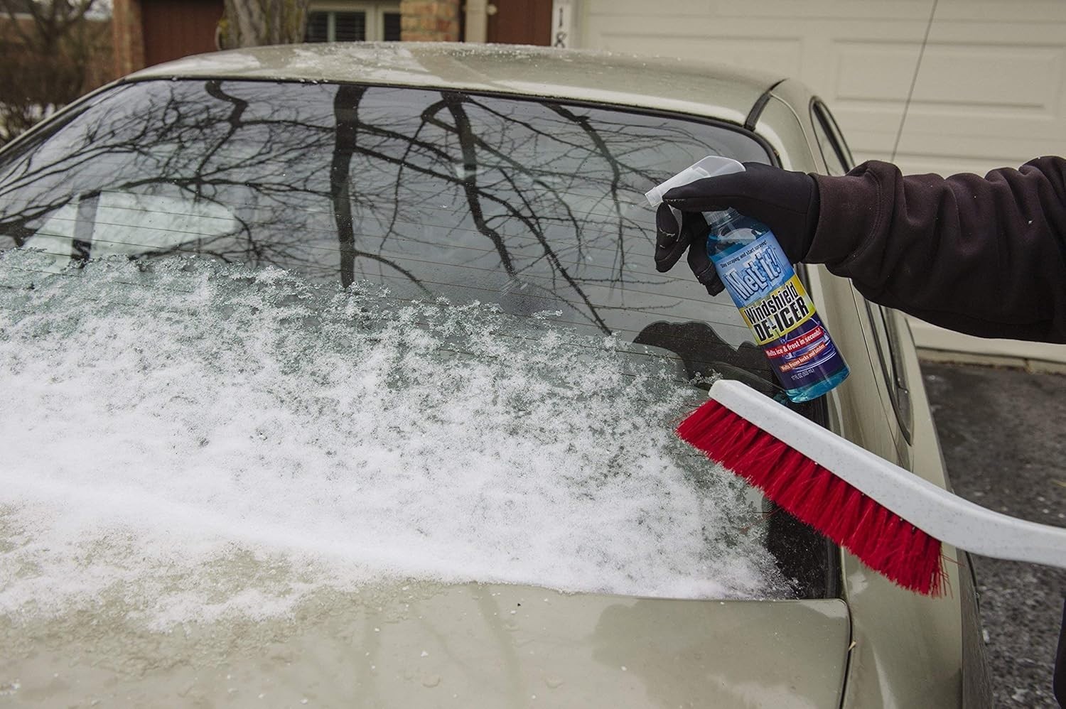 Easy Use Ice Melter for Windshields & Mirrors, 17 Fl Oz, 2-Pack - Made in USA