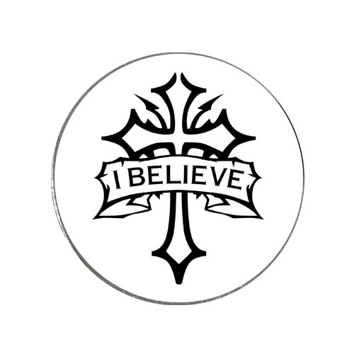 Christian - I Believe Cross Golf Ball Marker