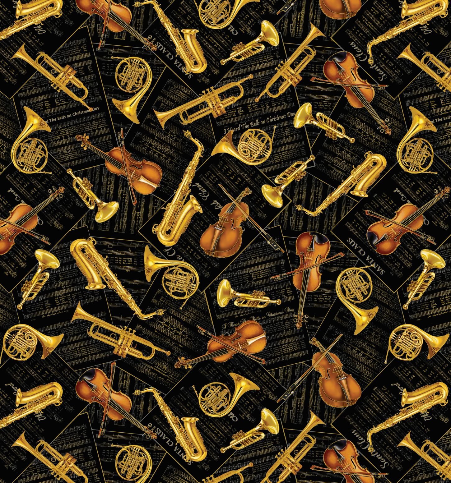 Christmas Musical Black Musical Instruments Christmas