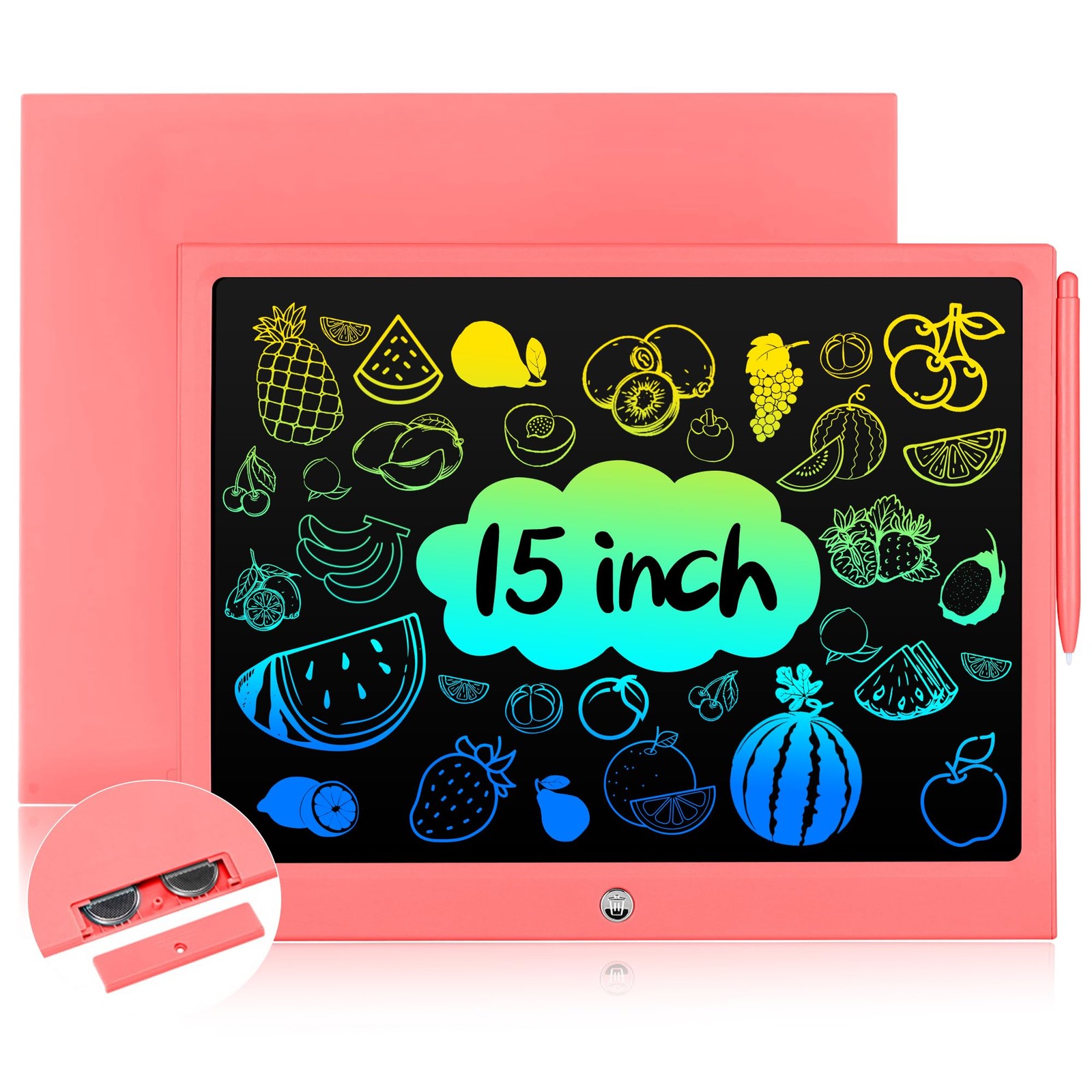Toys for 3 4 5 6 7 8 Years Old Girls Boys, LCD Writing Tablet 15 Inch Doodle ...